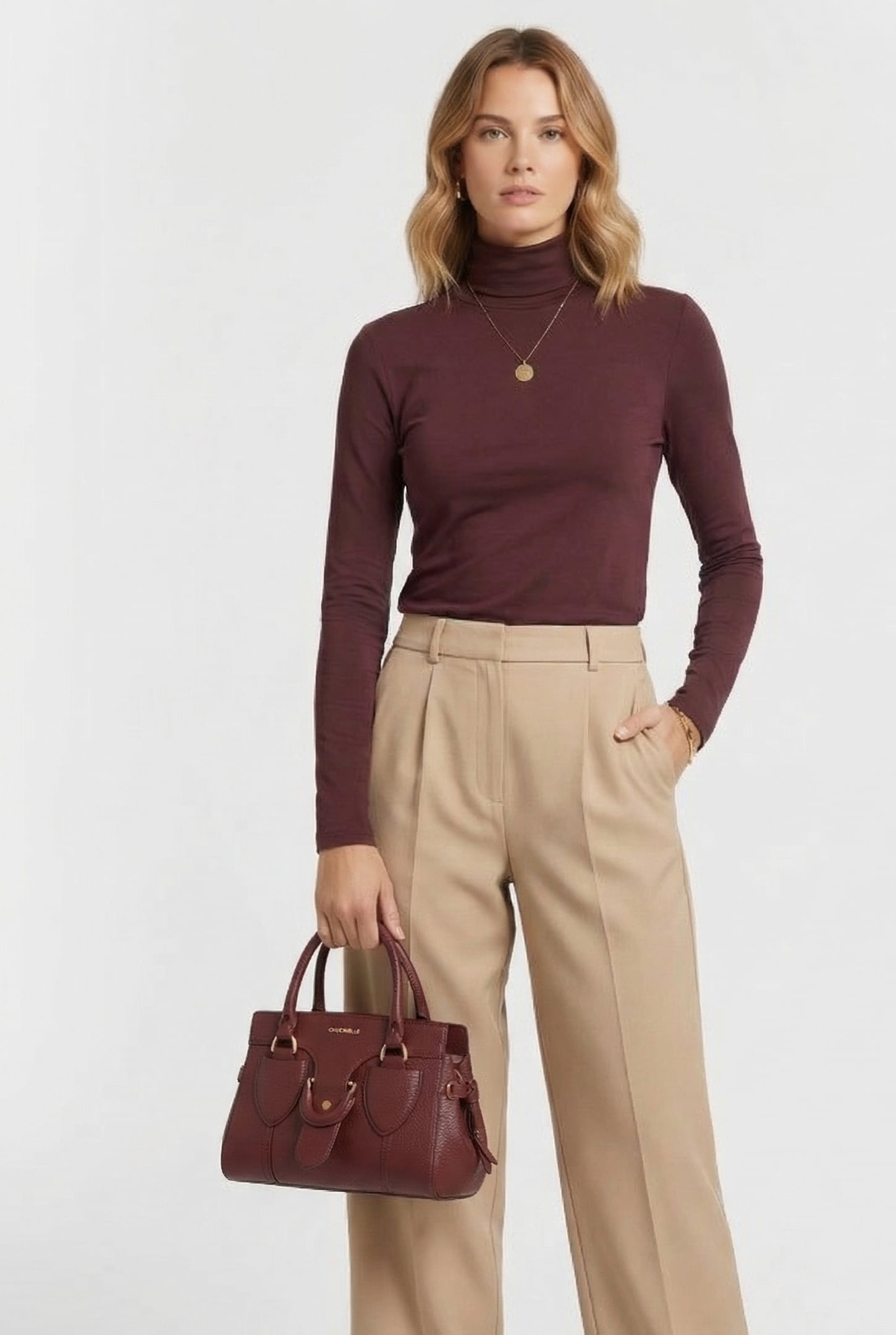 GRAINED LEATHER HANDBAG 1