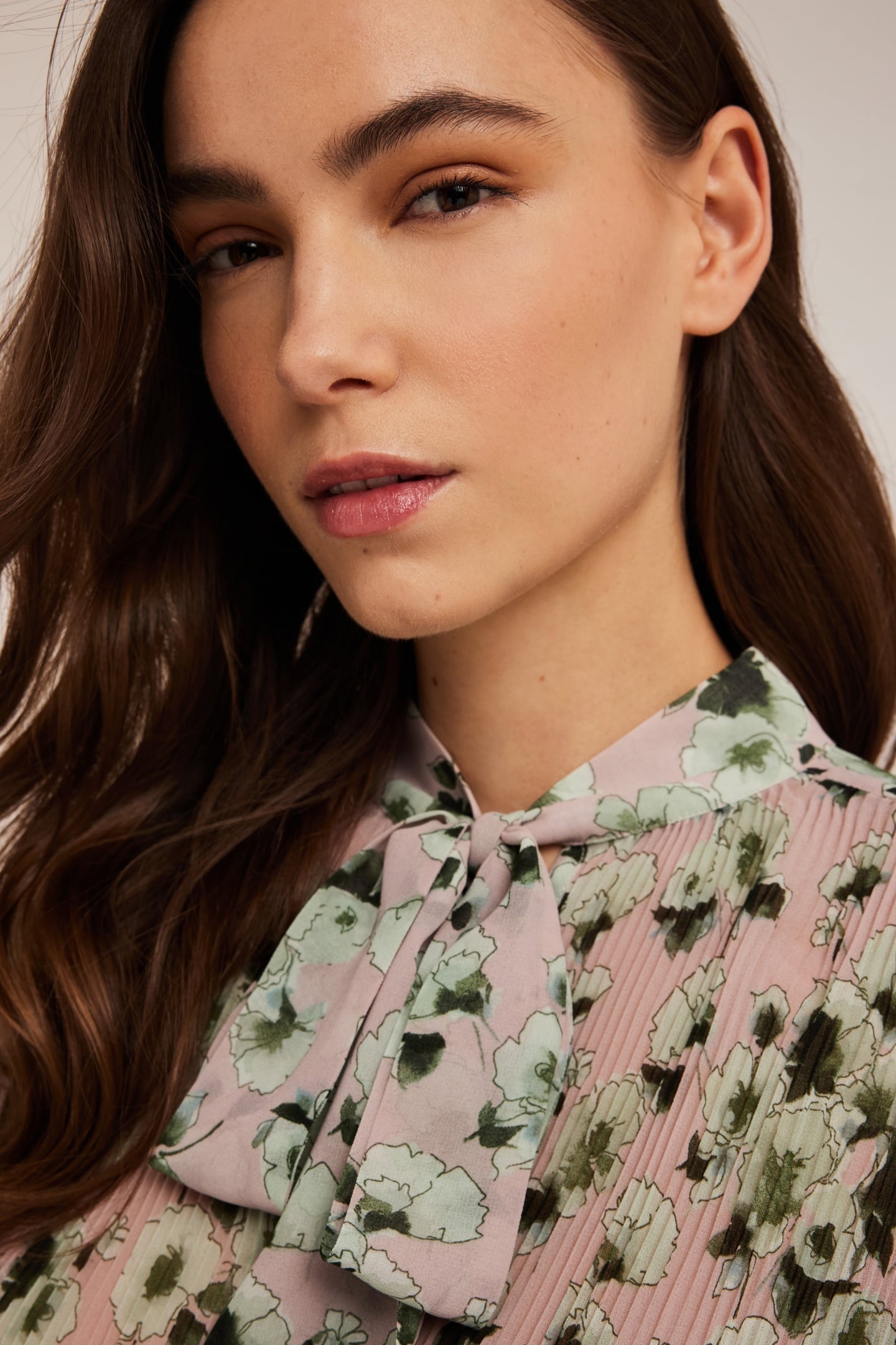 VOILE BLOUSE WITH FLOUNCES BURGUNDY 2