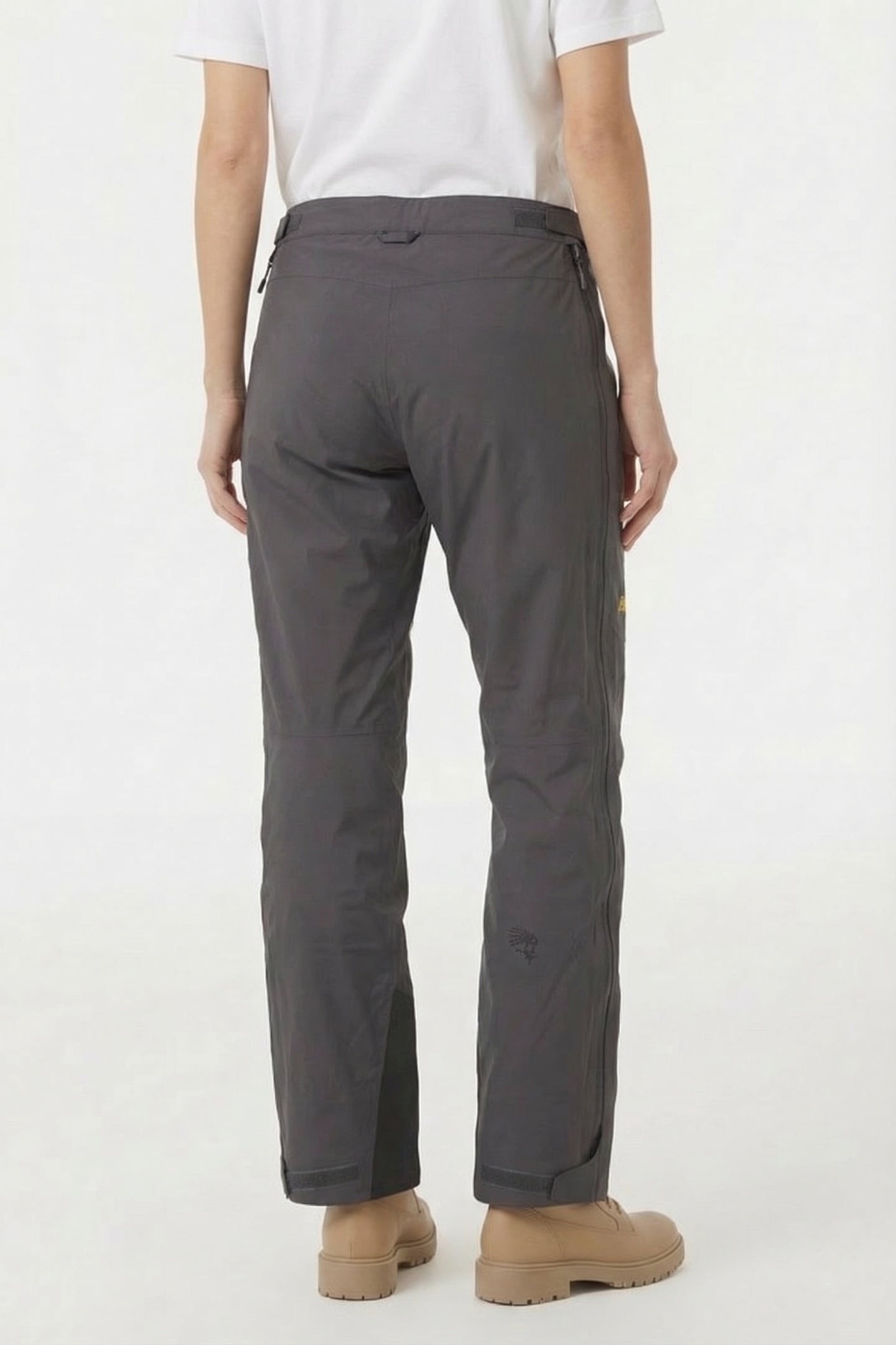 CECILIE 3L PANTS SOLID DARK GREY/LIGHT GOLDEN YELLOW 2