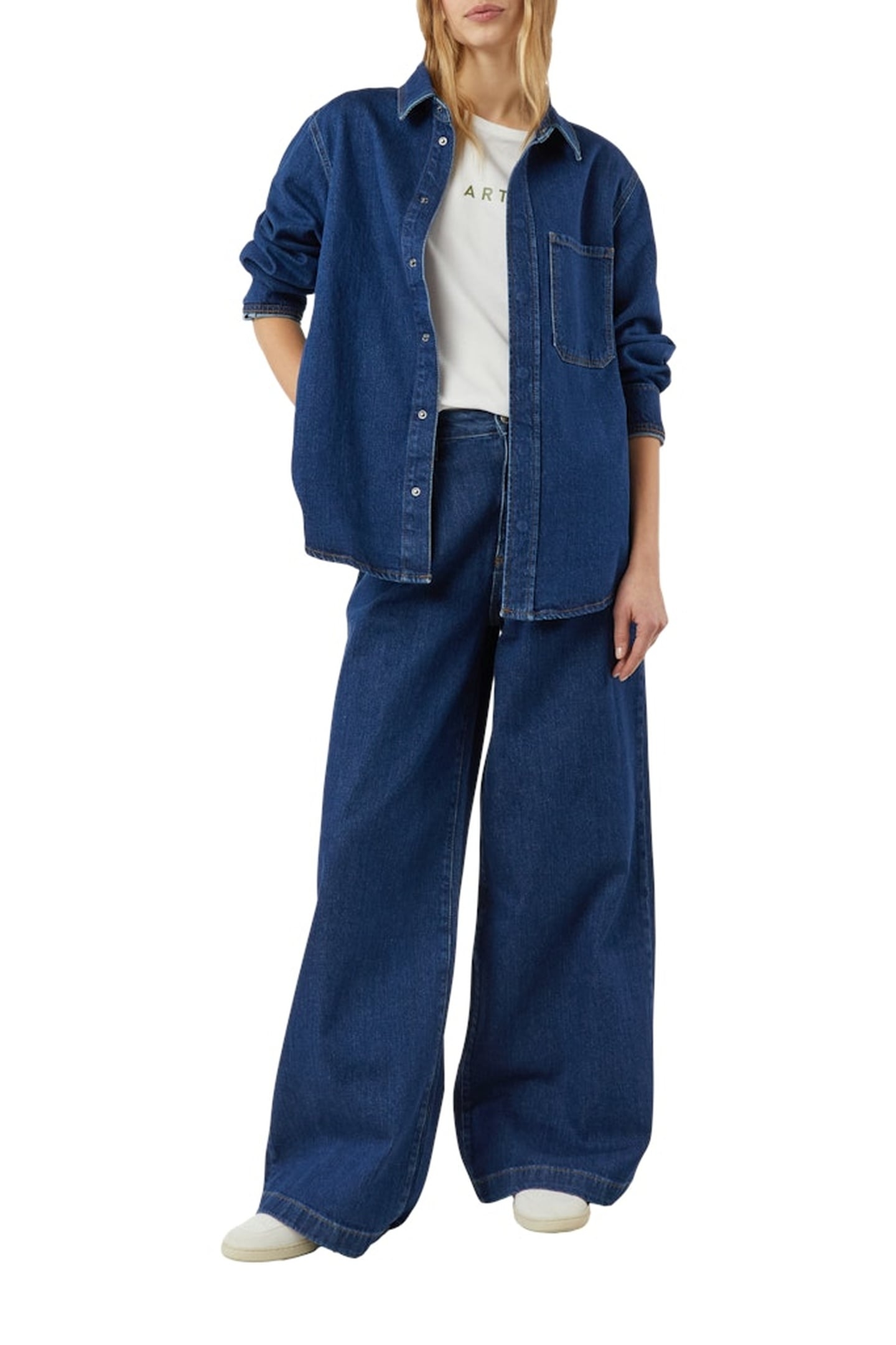 COMMA BLOUSES BLUE DENIM 2