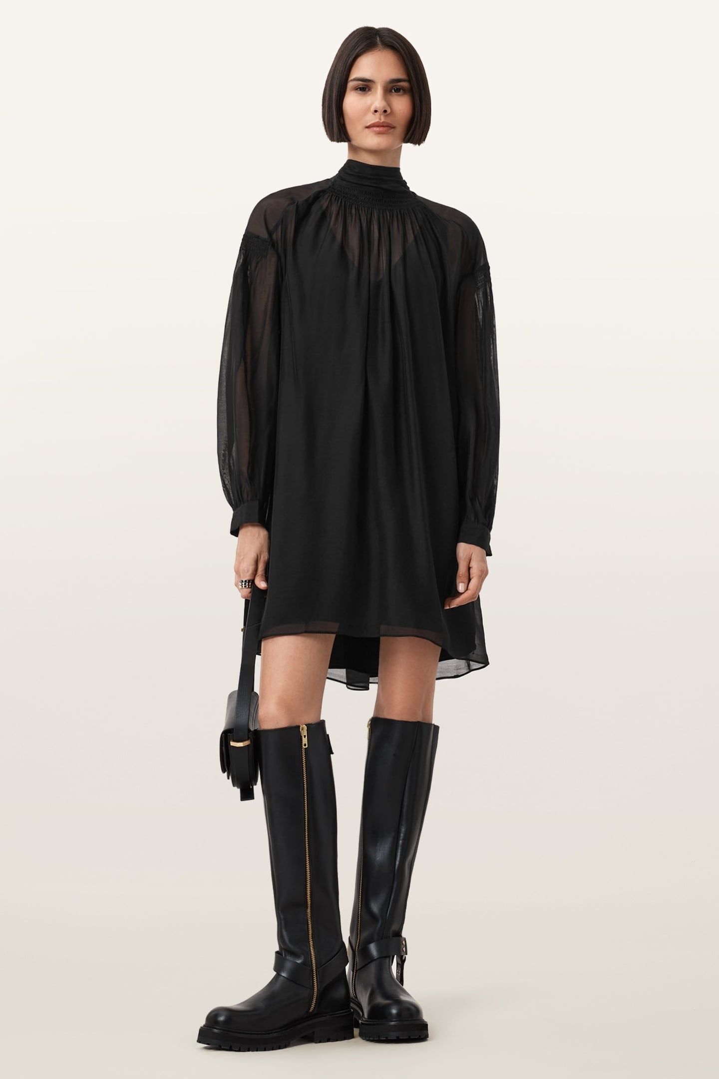 PEARLA DRESS BLACK 1