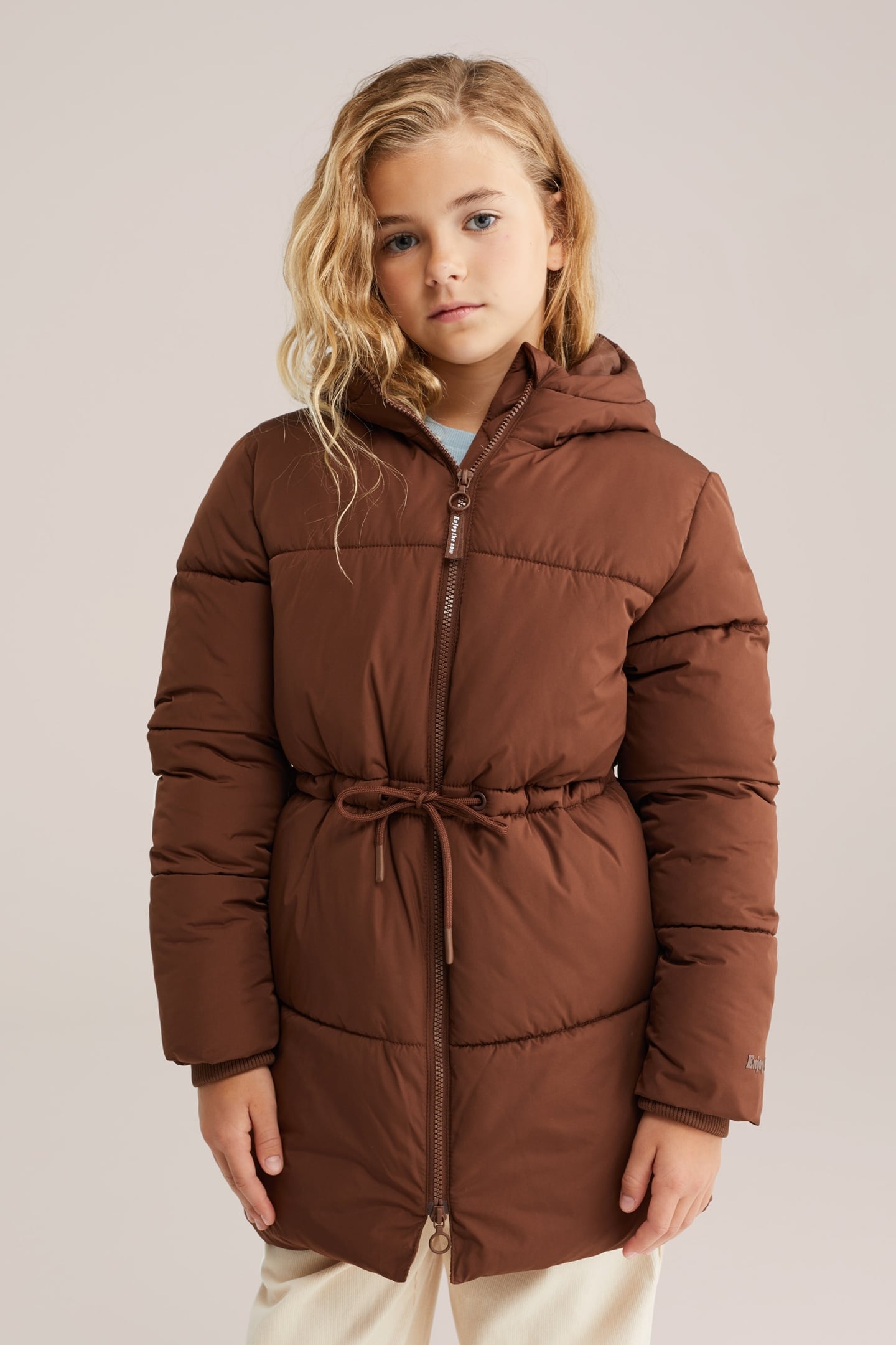 JACKET LONG LENGTH BROWN 1