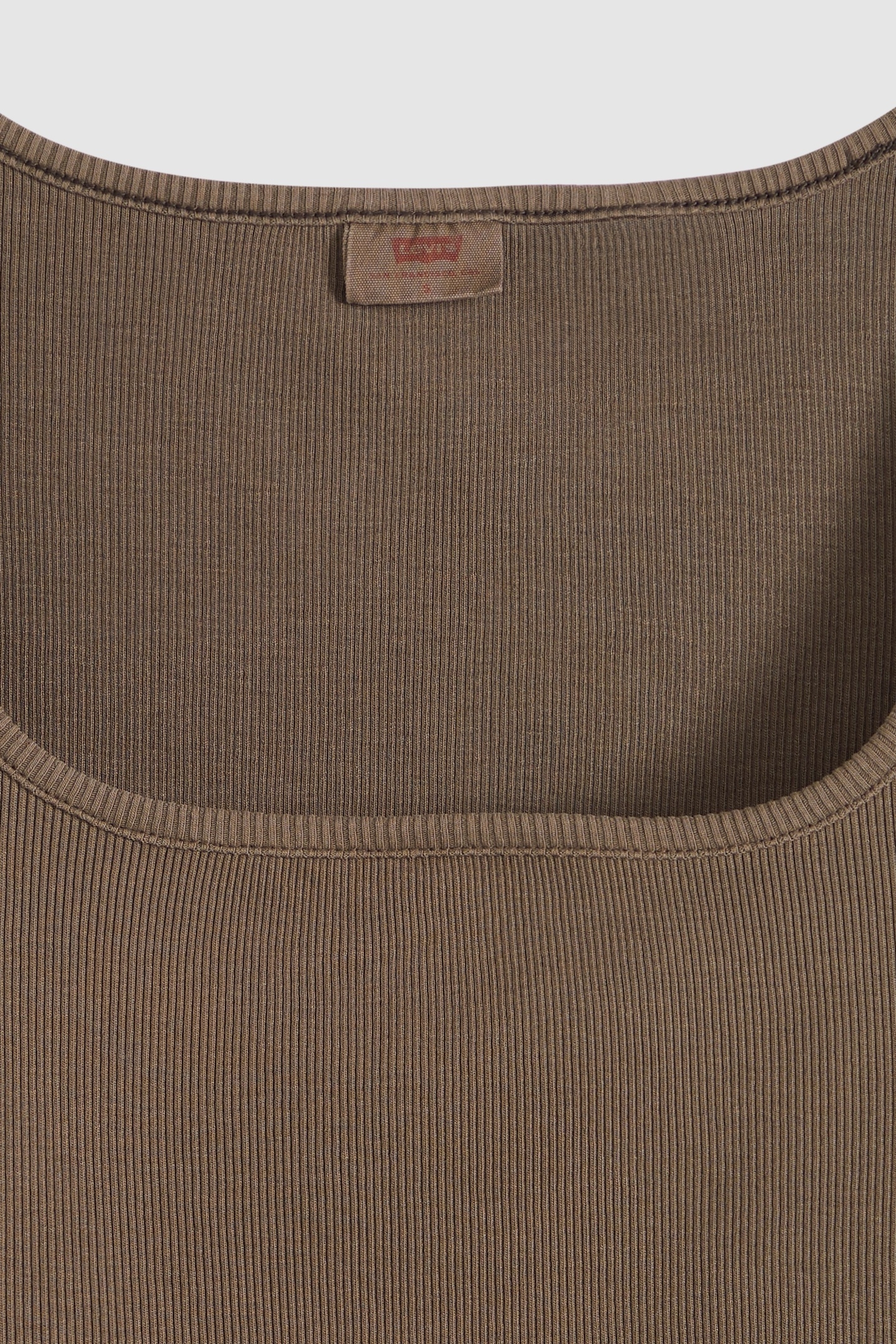 ESSENTIAL SQUARE NECK TEE BROWN 6