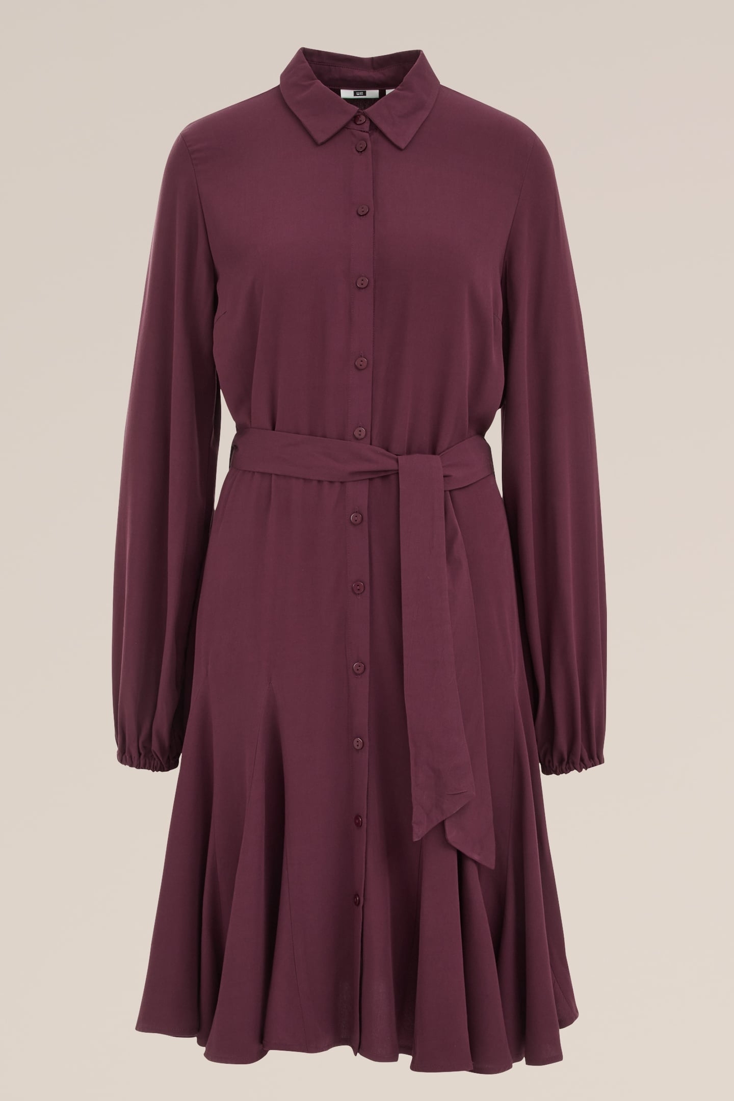 DRESS MID LENGTH AUBERGINE 4