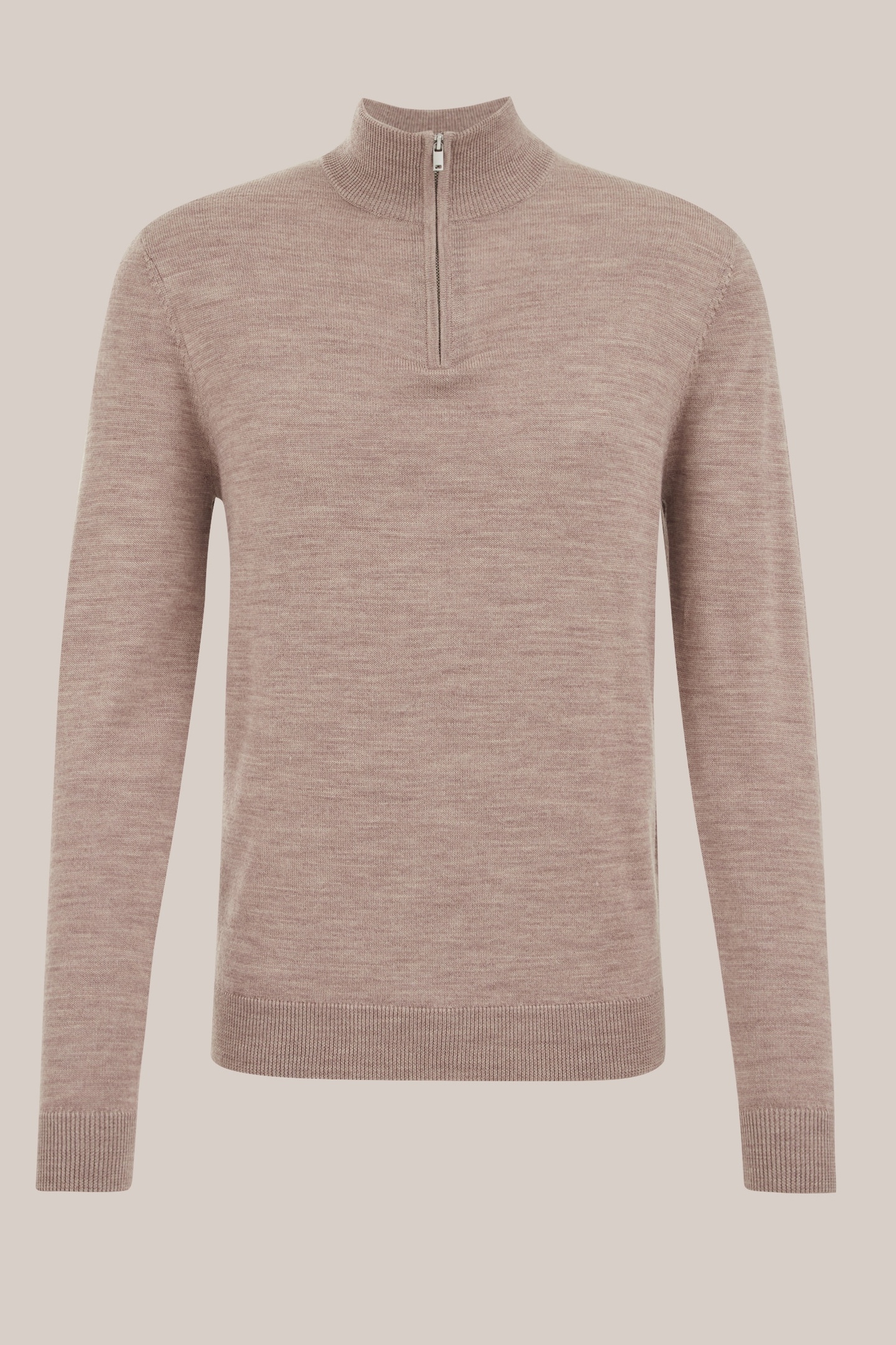 HALFWAY ZIPPER LIGHT BROWN 4
