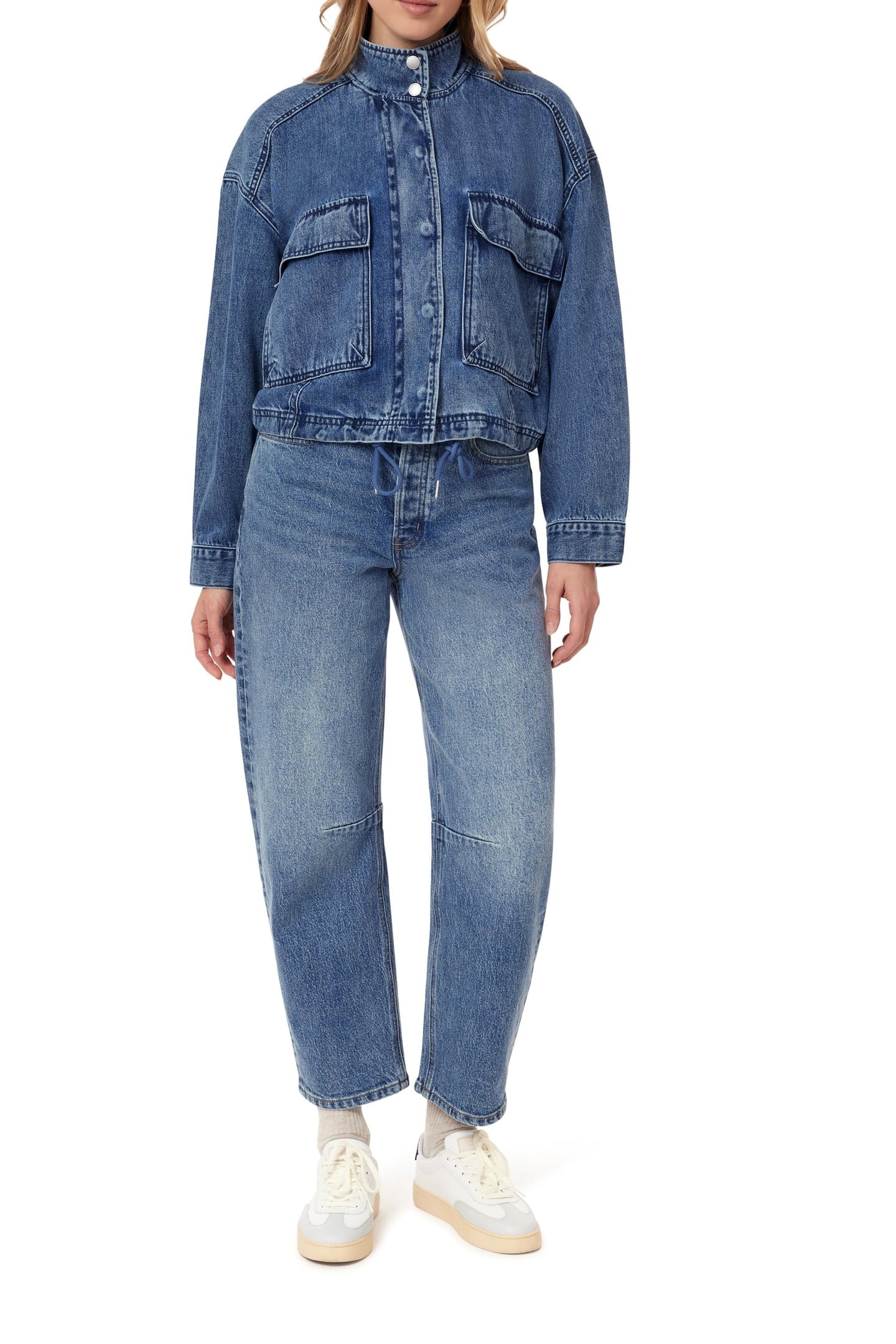CROPPED UTILITY DENIM JACKET FLATIRON 1