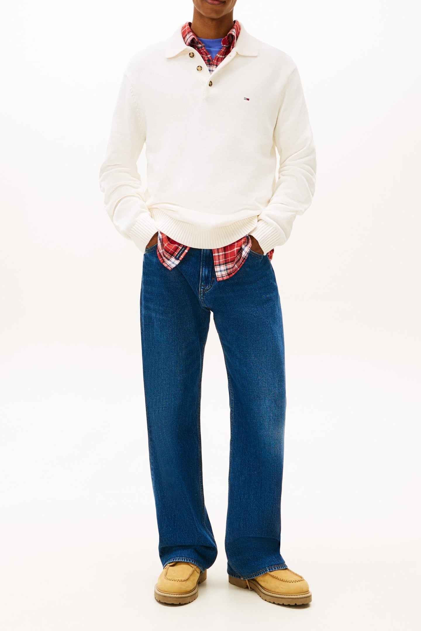 SLIM ESSENTIAL PULLOVER SWEATER ANCIENT WHITE 4