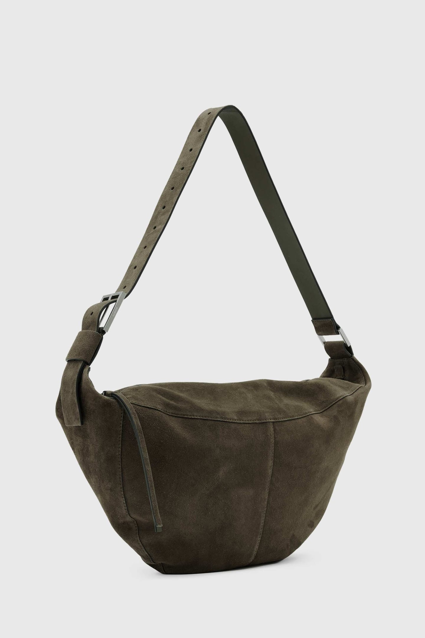 LUNA SUEDE SHLDR BAG OLIVE GREEN 3