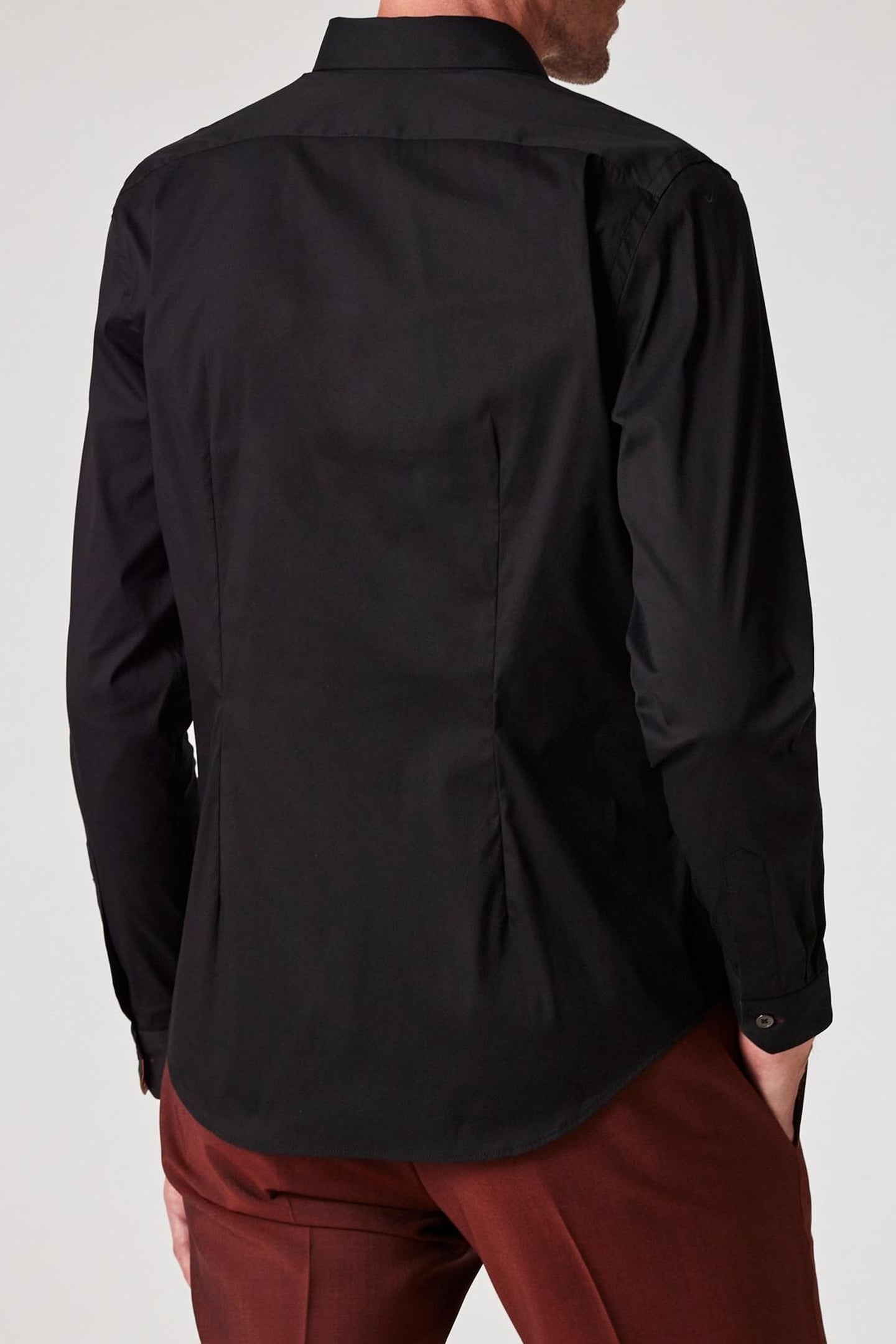 S/C SUPER SLIM SHIRT BLACK 5