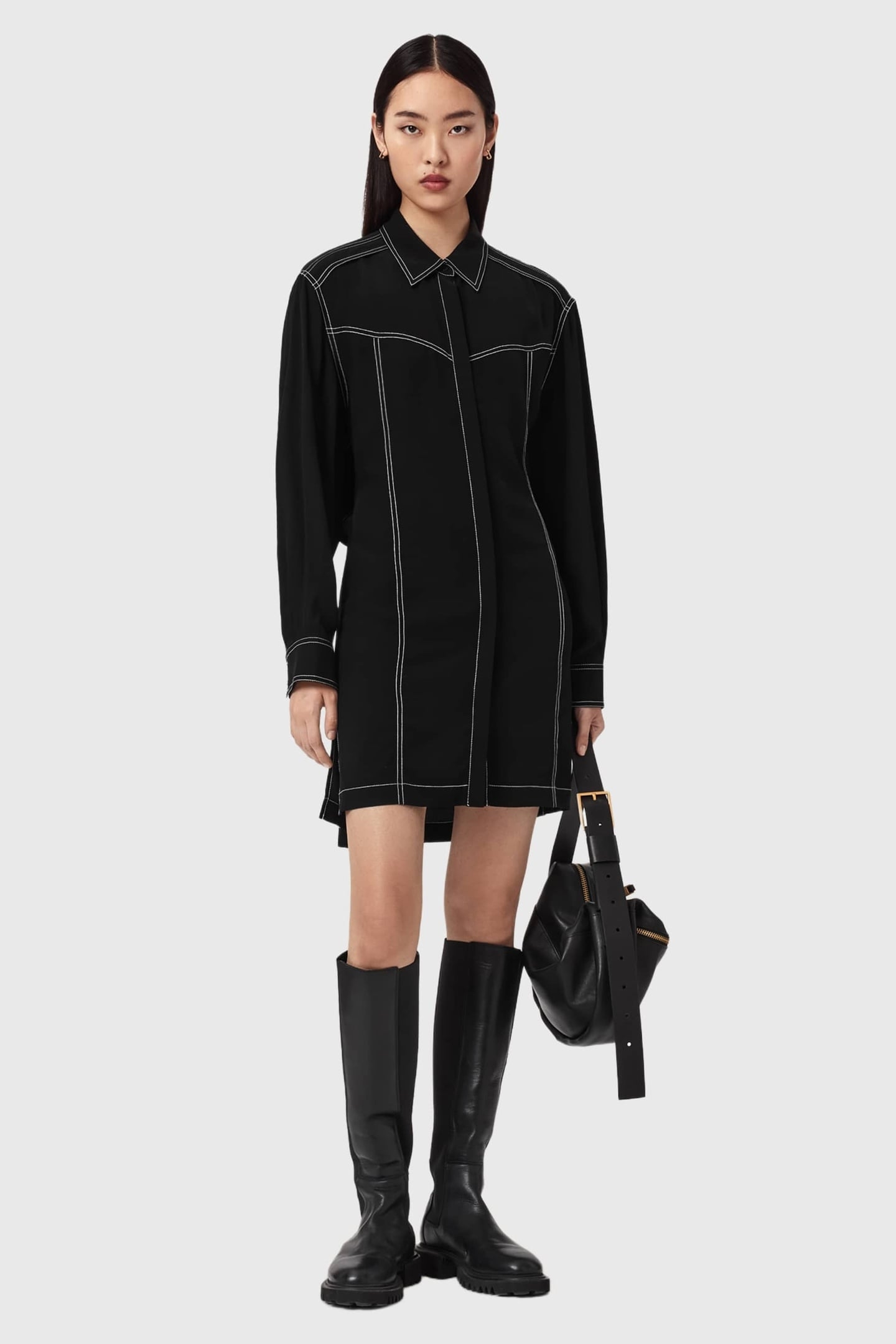 TALA SHIRT DRESS BLACK 3