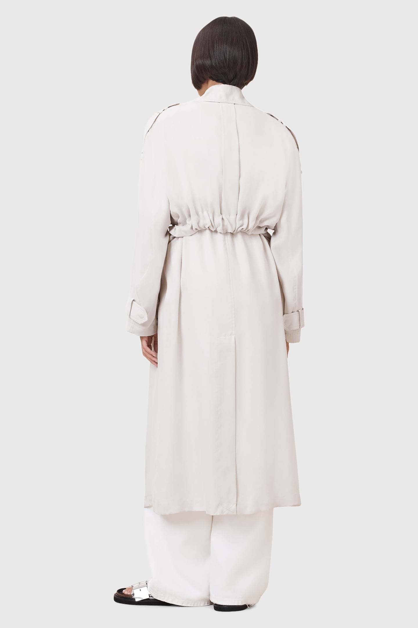 LINNIE TRENCH STONE WHITE 2