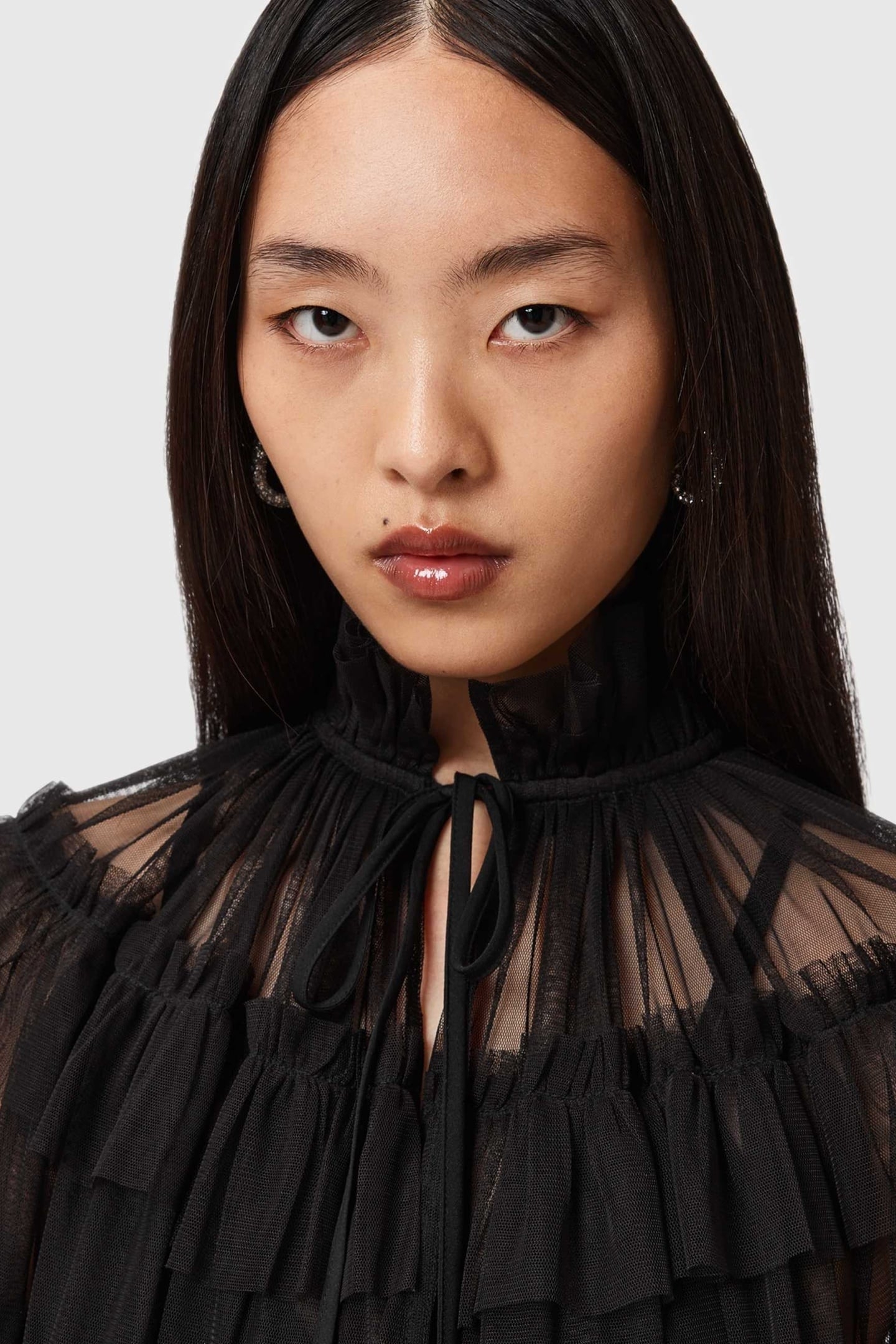 AUDE RUFFLE CAPE BLACK 6