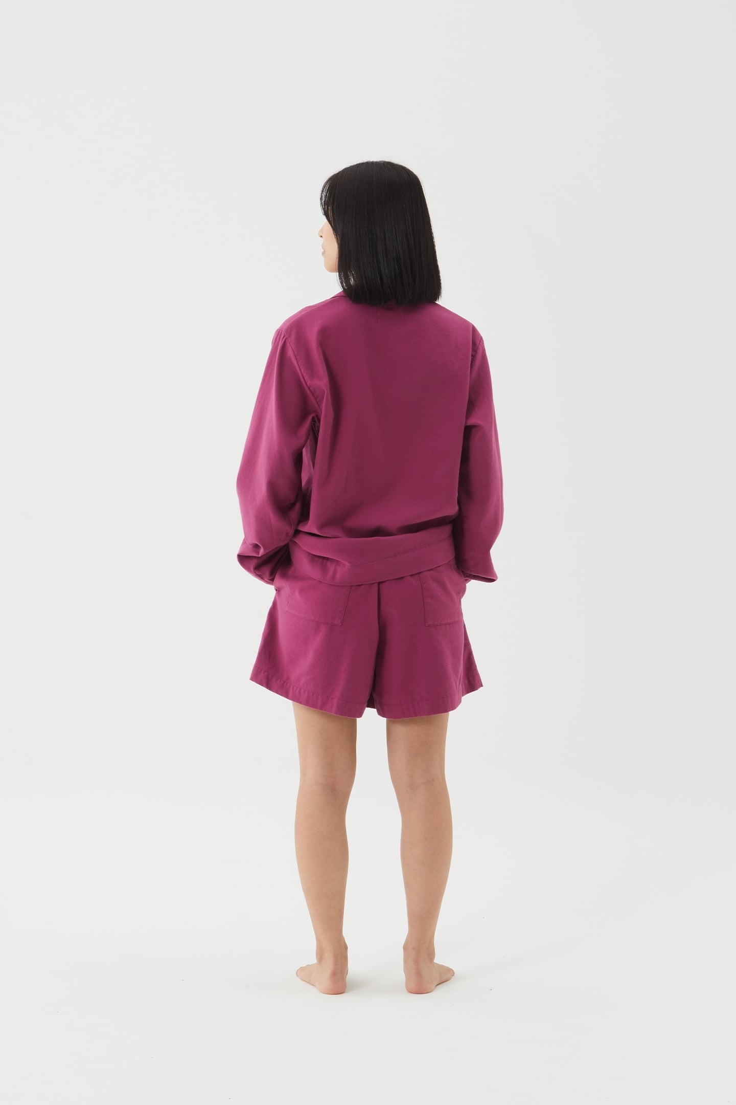 UNISEX FLANNEL, PYJAMAS SHORTS GRAPE 4