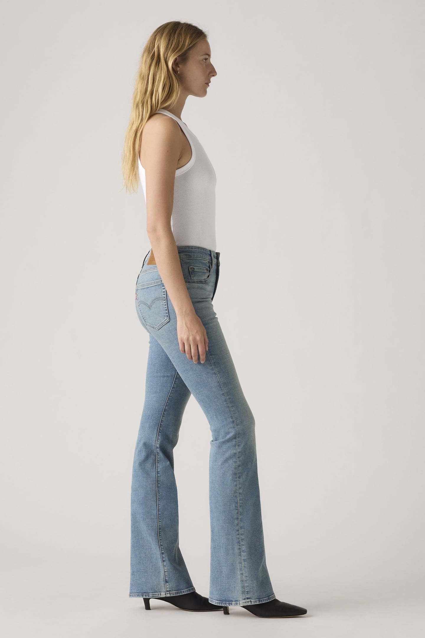 726™ HIGH RISE FLARE JEANS BLUE 4
