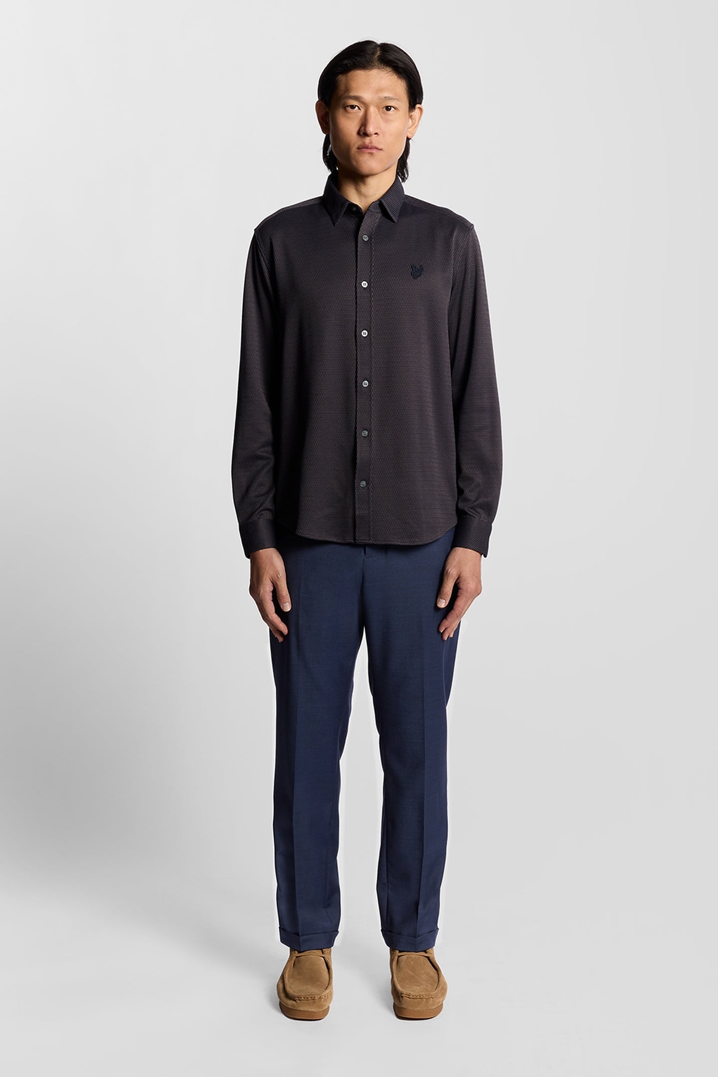 SHARKSKIN TROUSERS CARBON 1