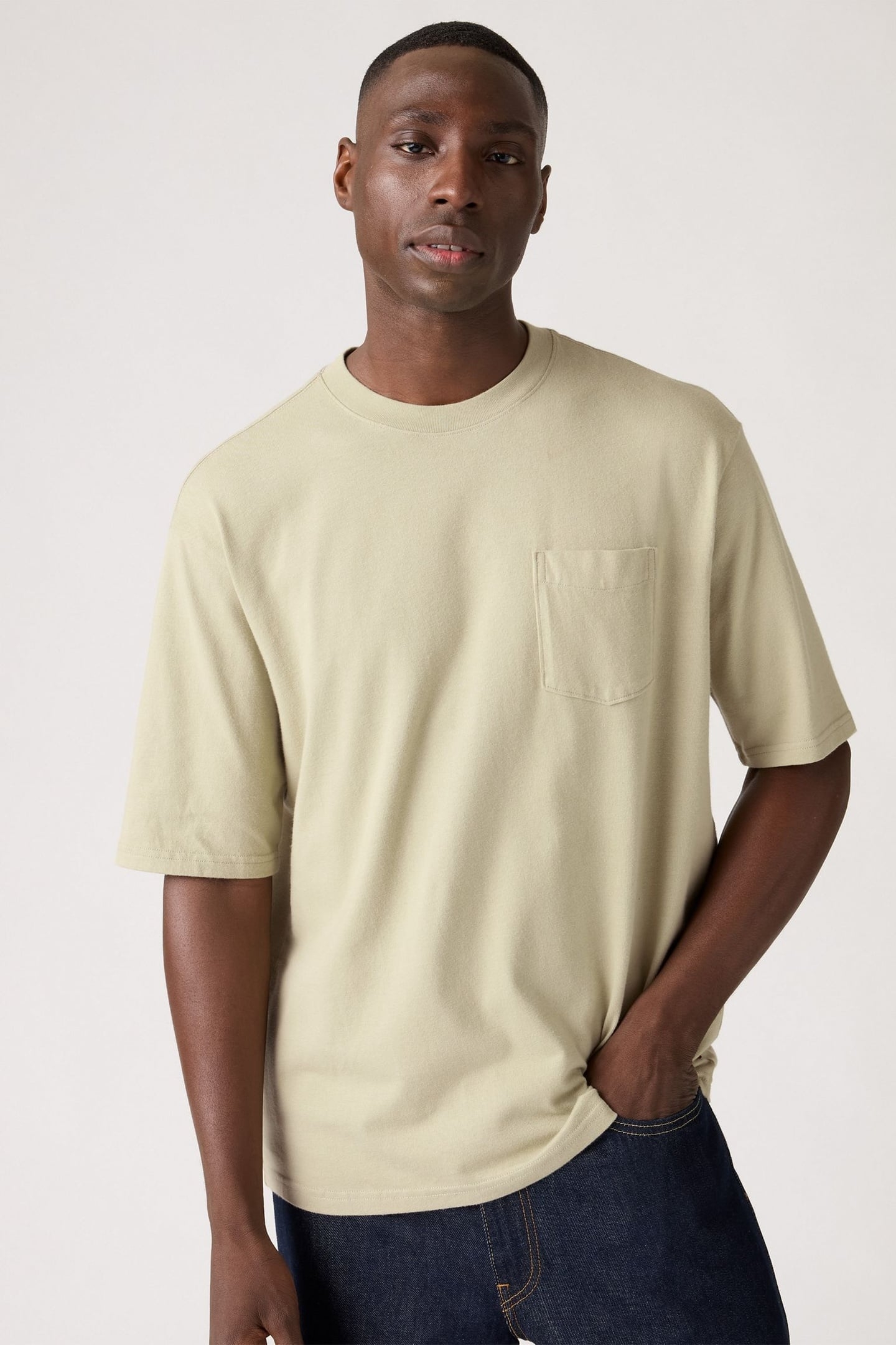 HALF SLEEVE TEE MOSS GRAY 1