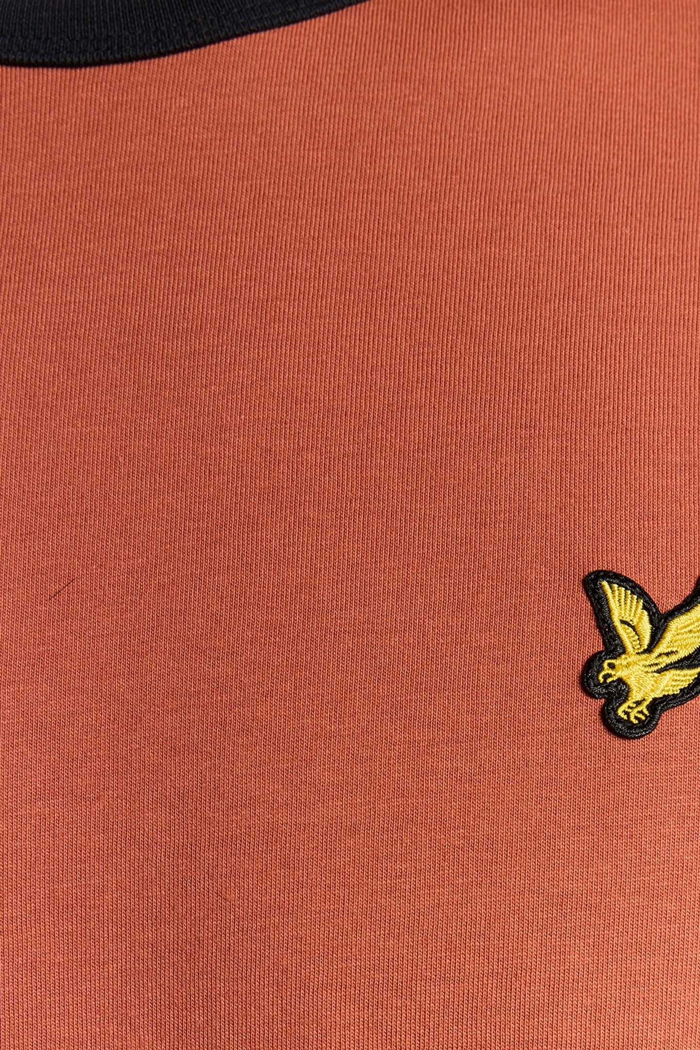 RINGER T-SHIRT BRICK/DARK NAVY 6