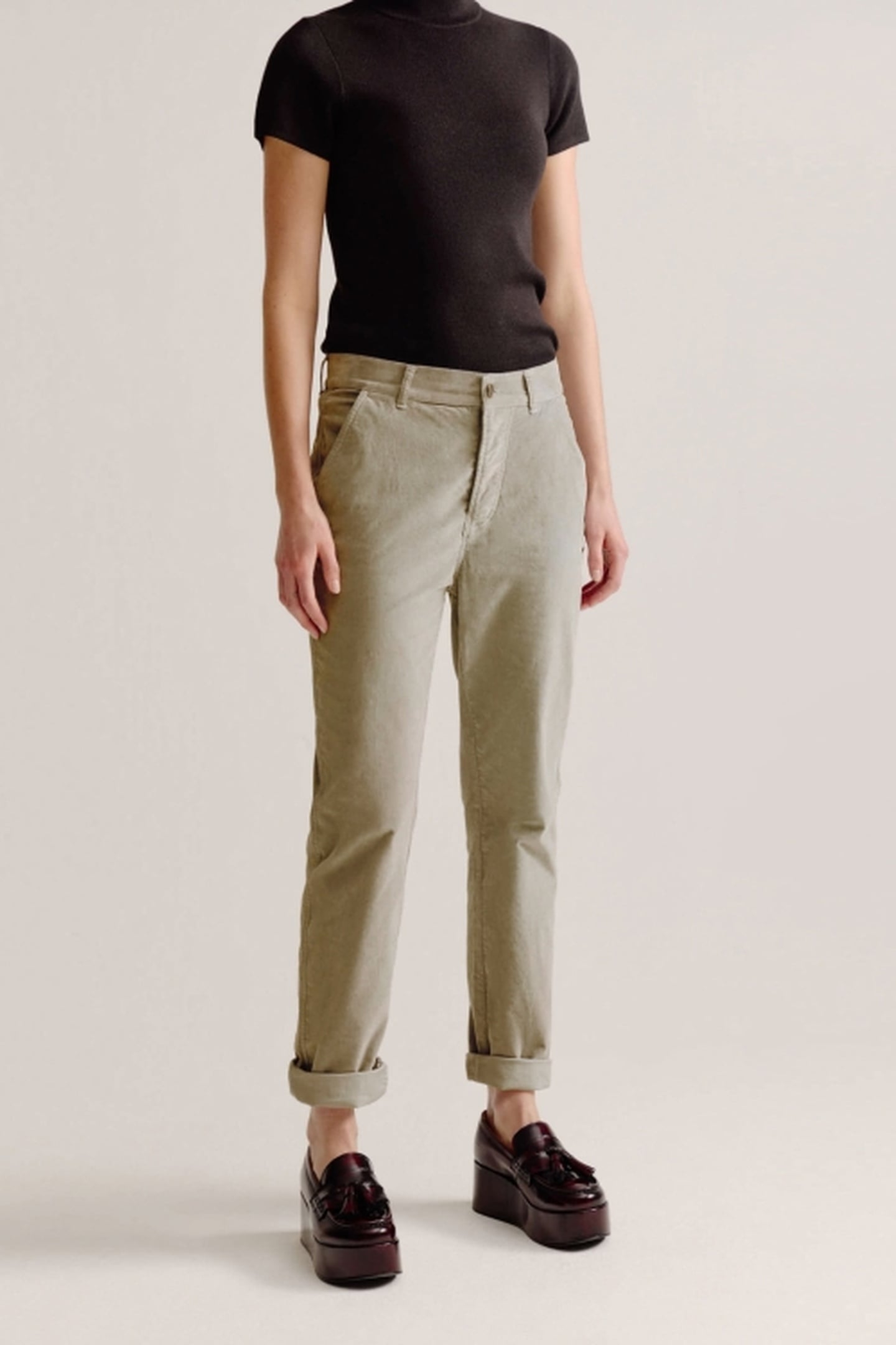 LEYLA PANTS LIGHT KHAKI 3