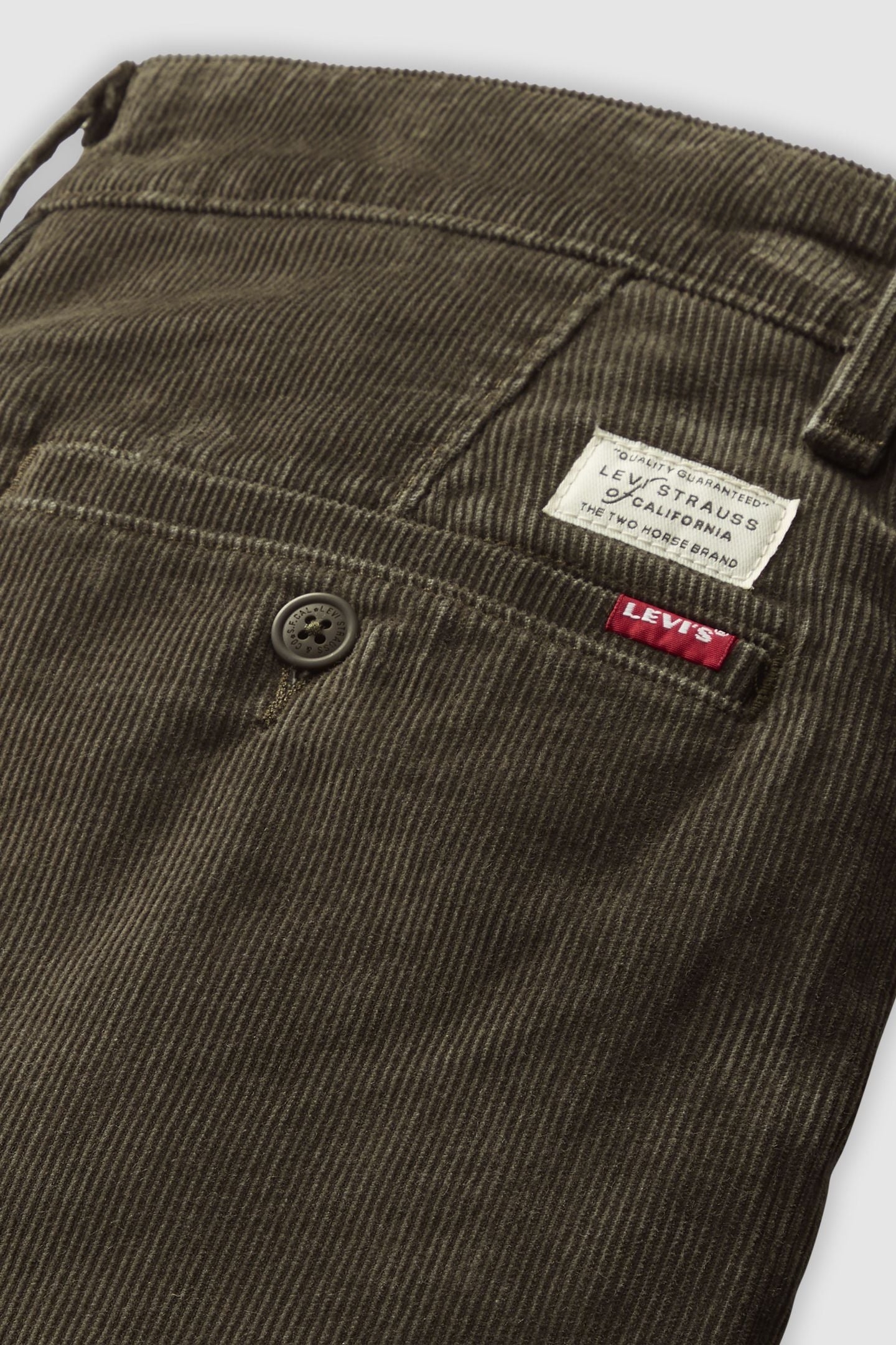 XX STANDARD TAPER CORDUROY CHINOS BROWN 8