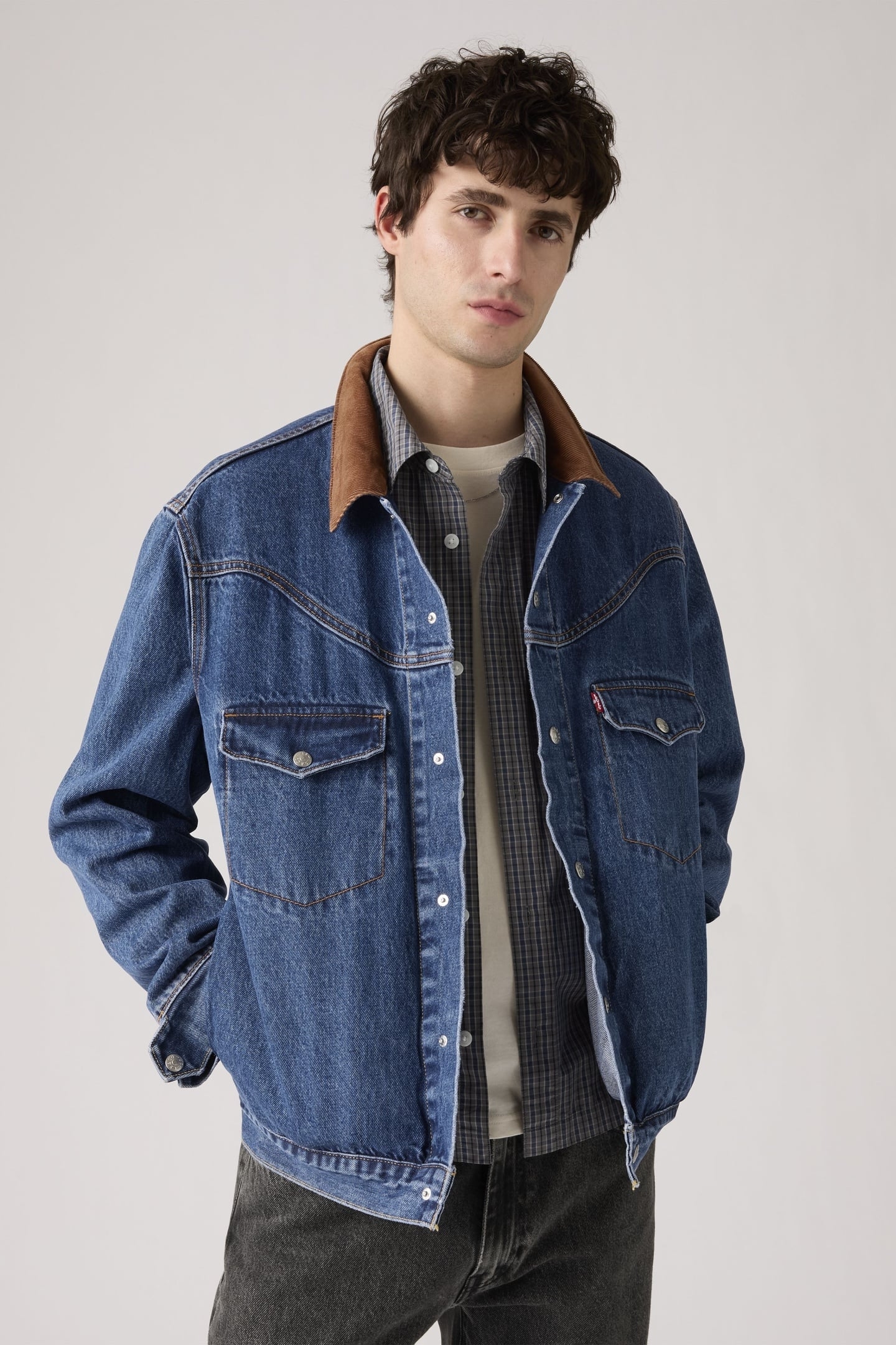 WESTERN SHORTHORN TRUCKER JACKET BLUE 2