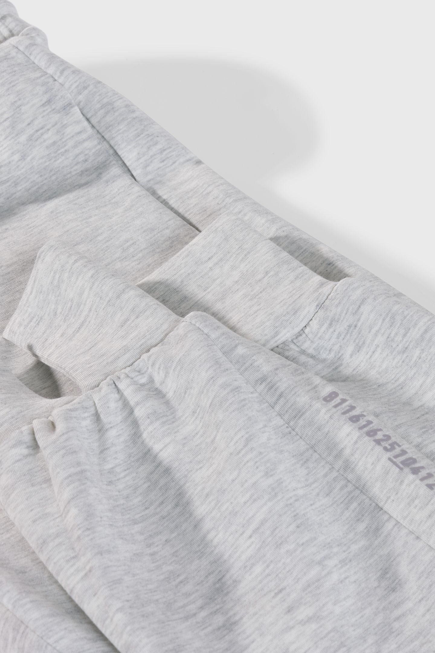 SOFT SCUBA CUFF JOGGER WHITE GREY MELEE 3