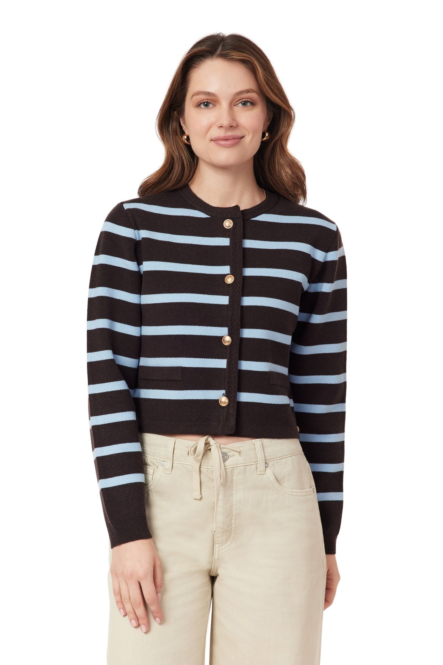 SWEATER HOT FUDGE/CERULEAN 2