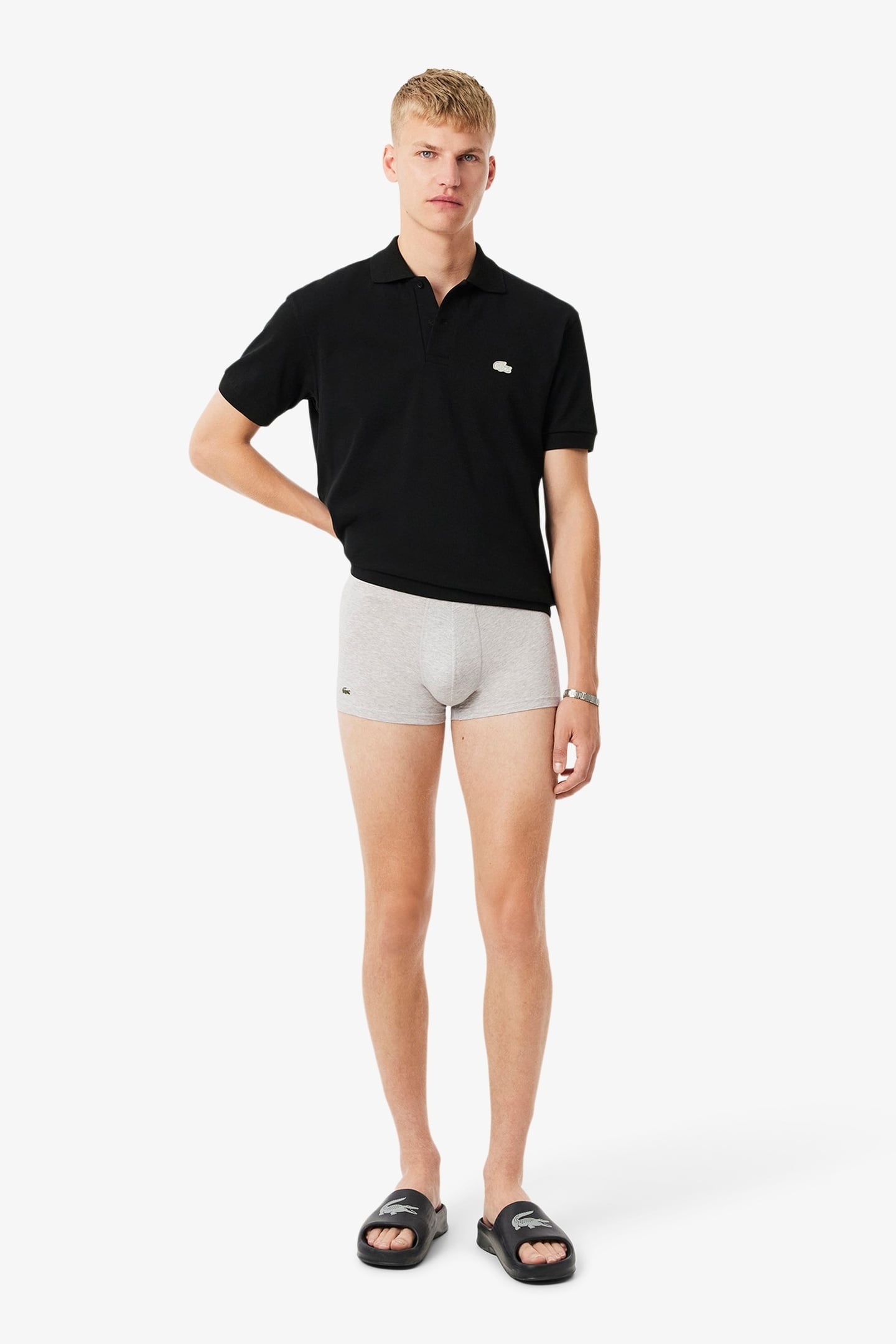 TRUNK MEN SILVER CHINE/SINOPLE-BLAC 2