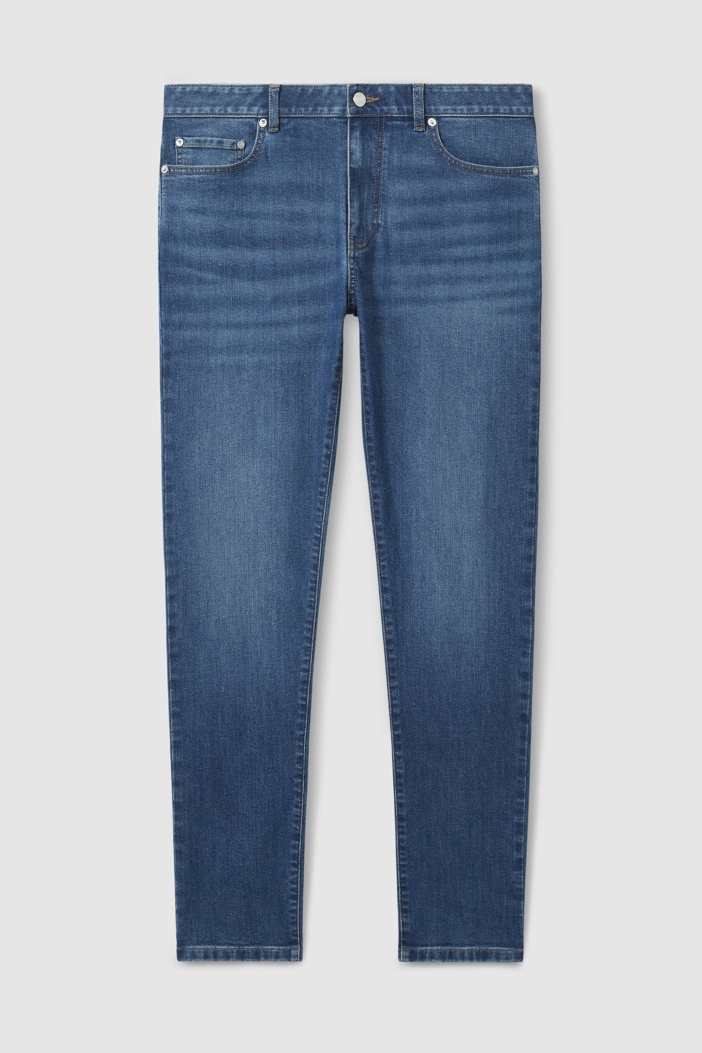 TAPERED SLIM FIT JEAN MID BLUE WASH 6