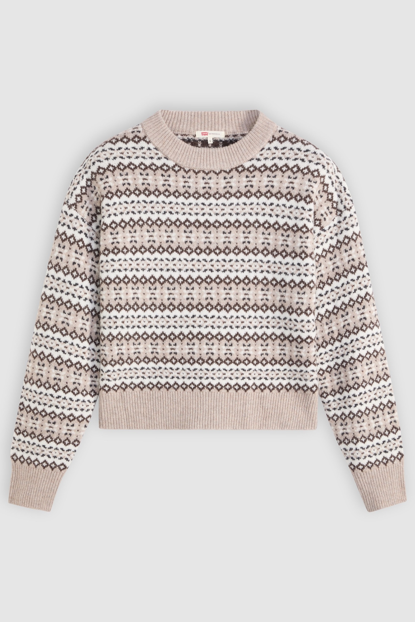 INES FAIRLISLE SWEATER NEUTRAL 4
