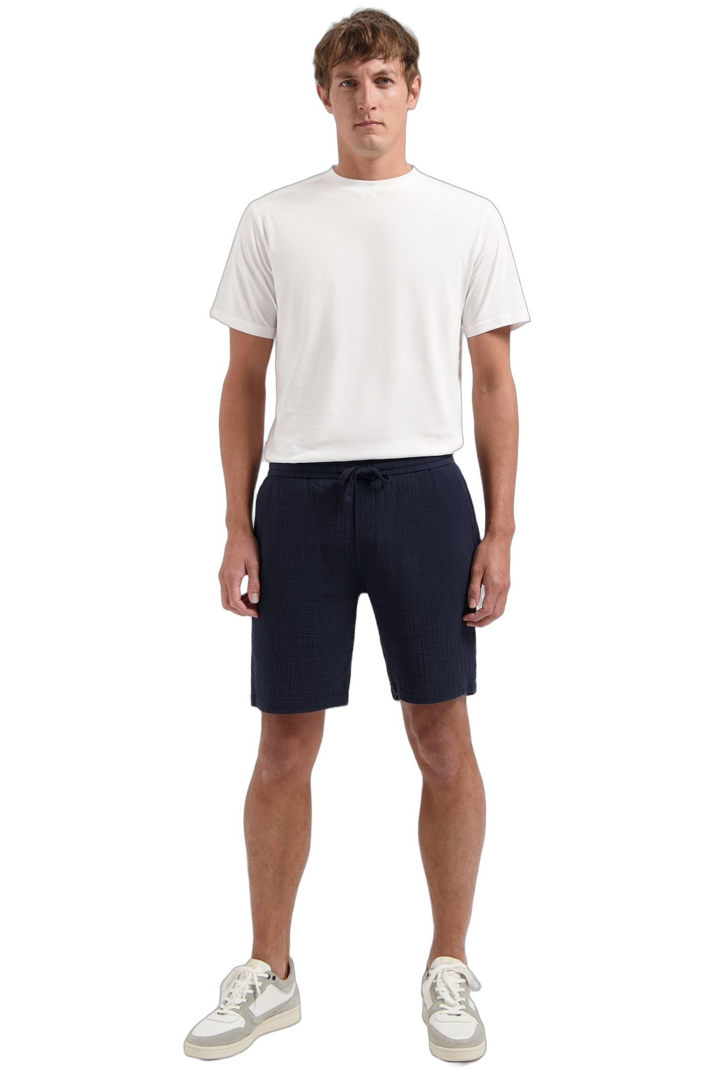 DS_LOGAN DBL WEAVE SHORTS DK. NAVY 3