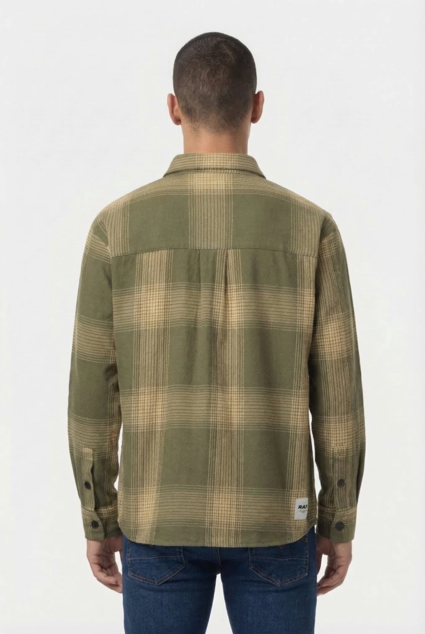 BOYS WELTON SHIRT ARMY GREEN 2