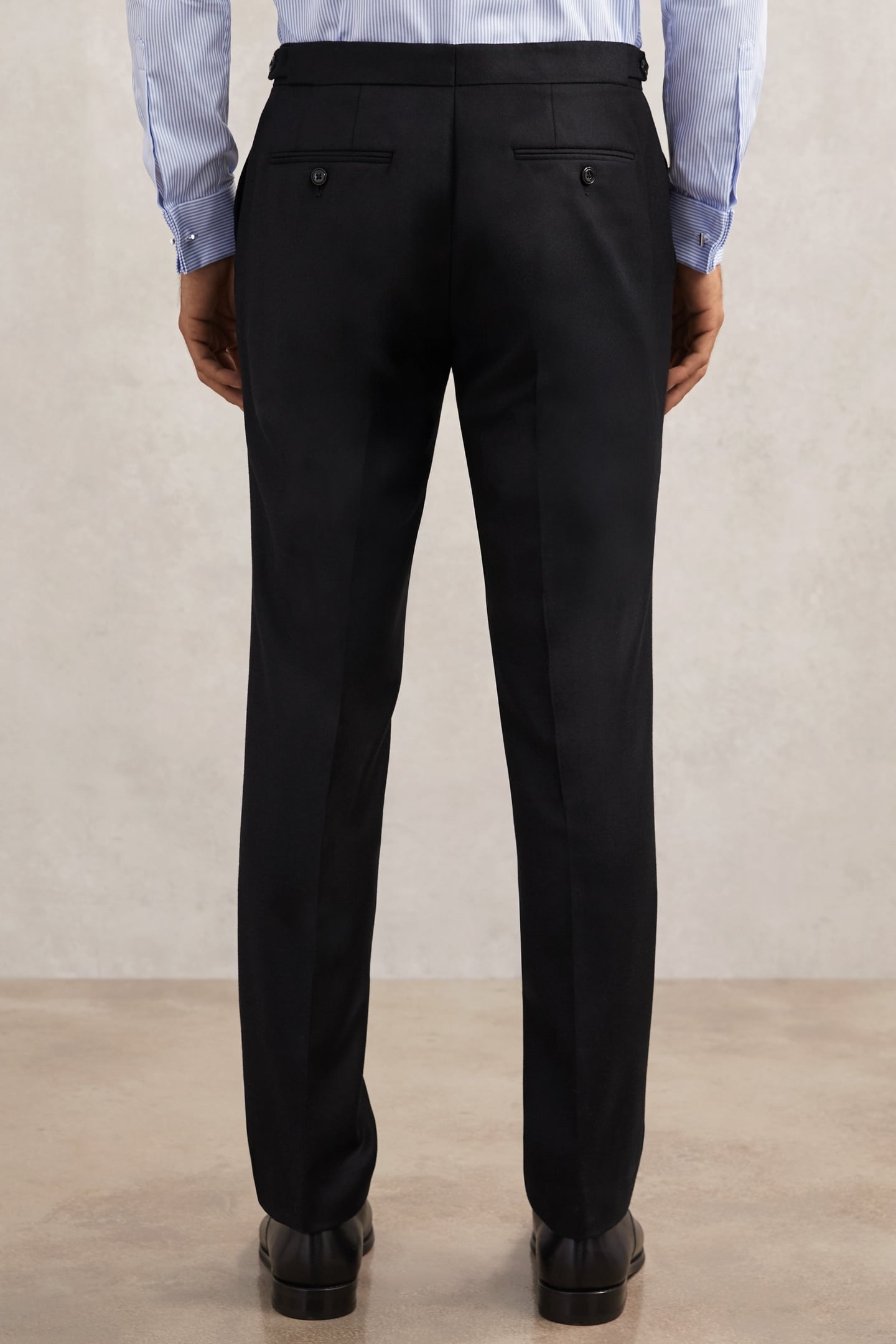 FLANNEL MIXER TROUSER NAVY 3