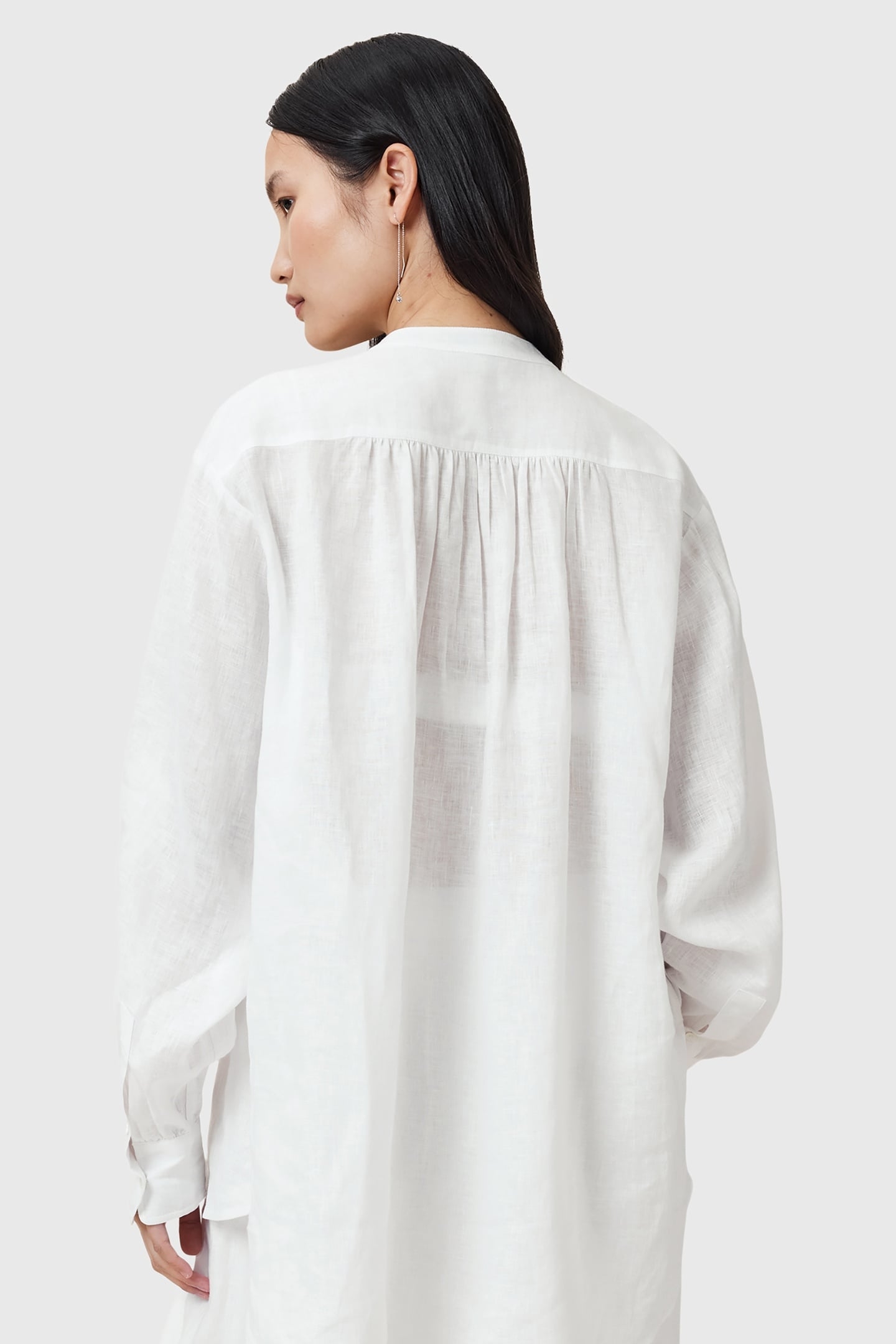 CASSIA LINEN SHIRT CHALK WHITE 5
