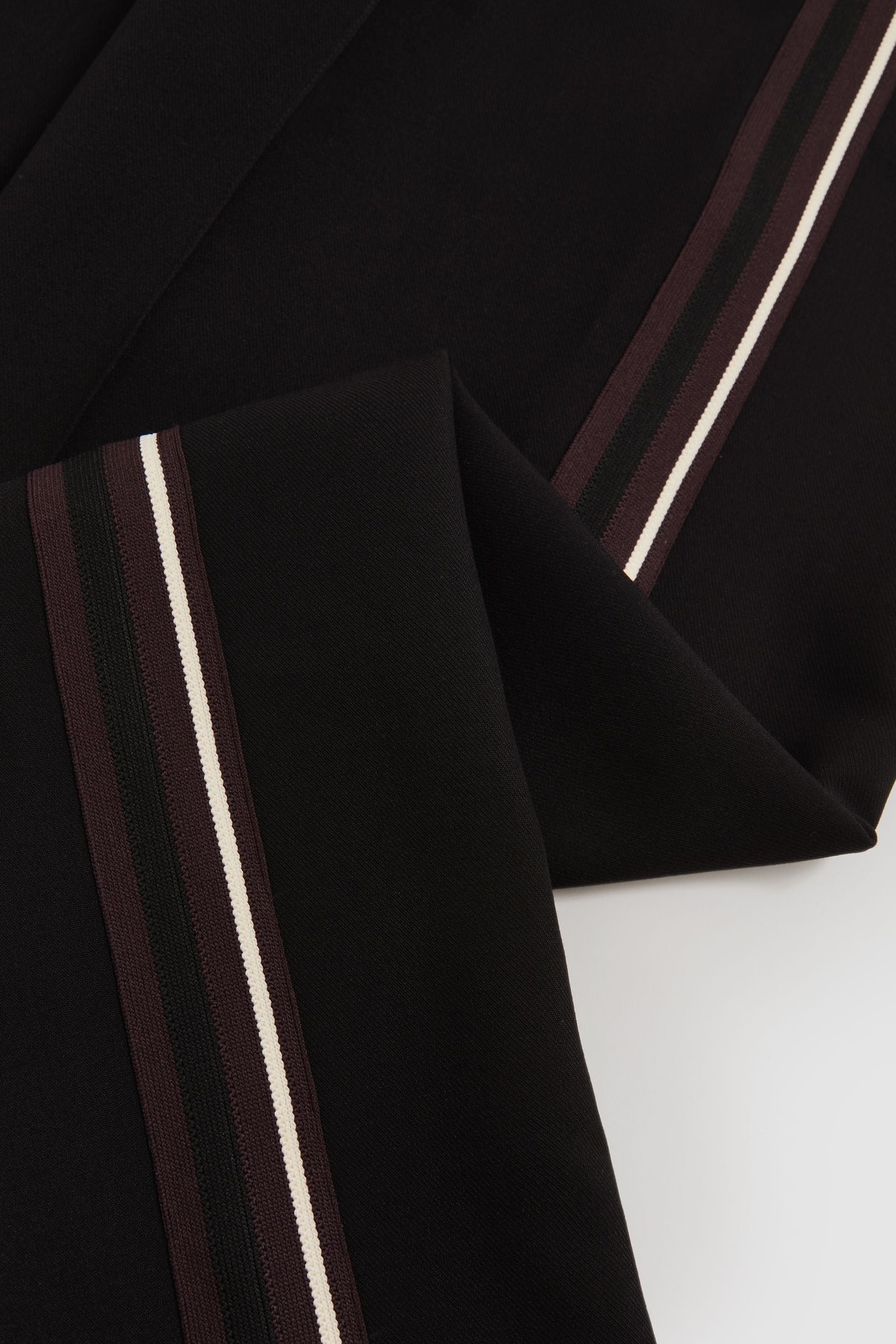 SIDE STRIPE WIDE LEG TROUSER BLACK 3