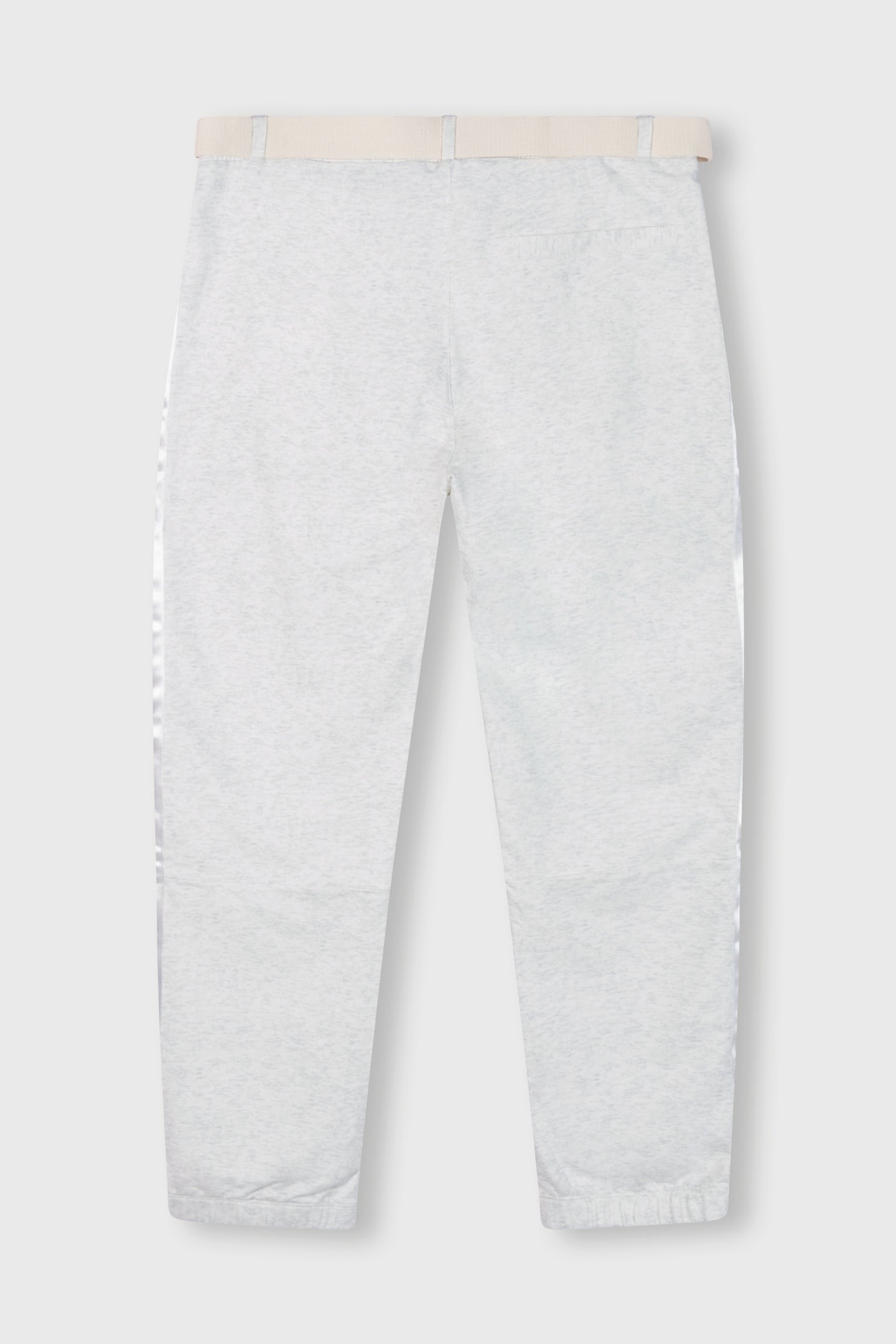 BELTED CROPPED JOGGER WHITE MELEE 2