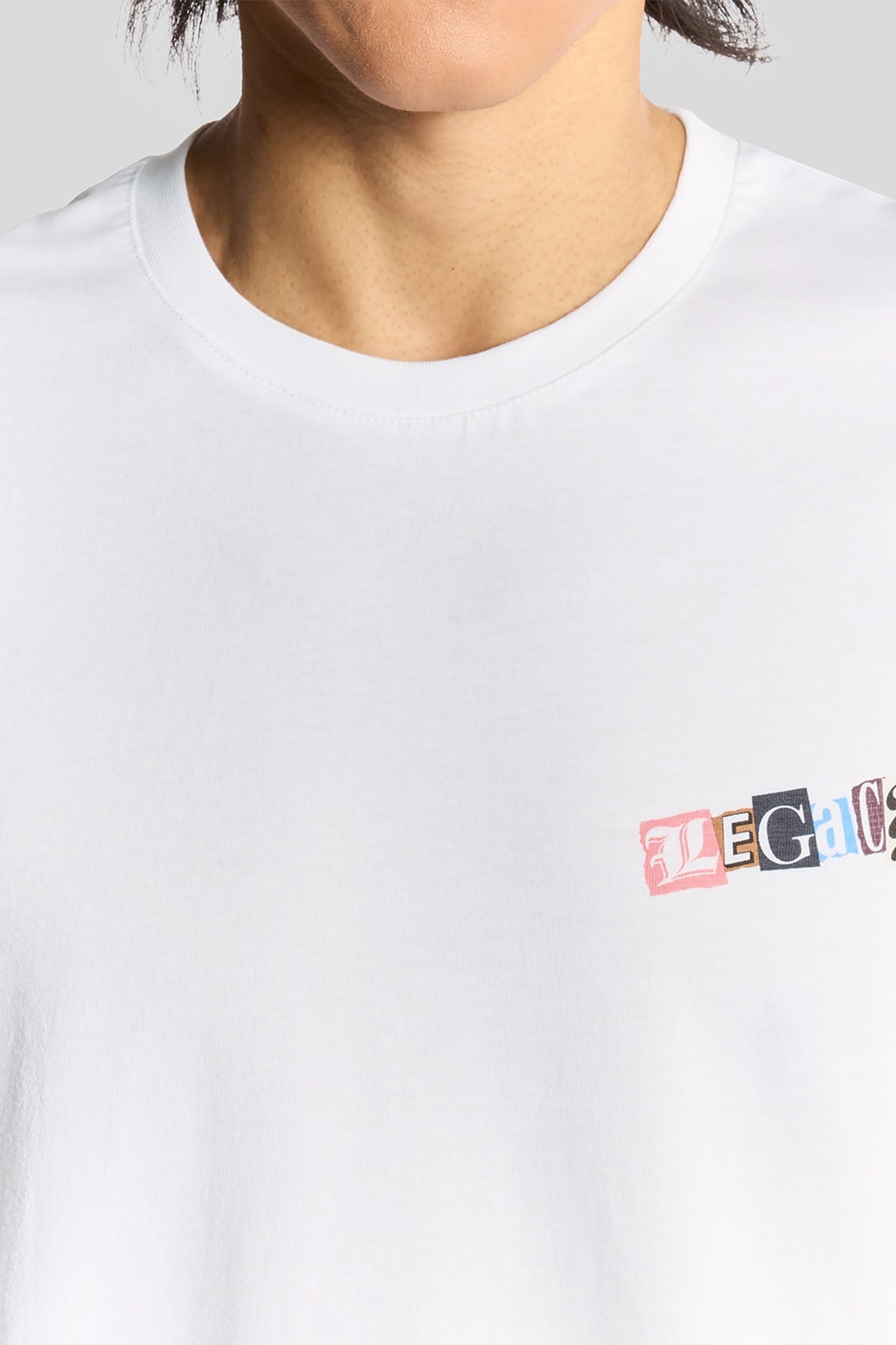 PAPER LETTERS GRAPHIC T-SHIRT WHITE 5