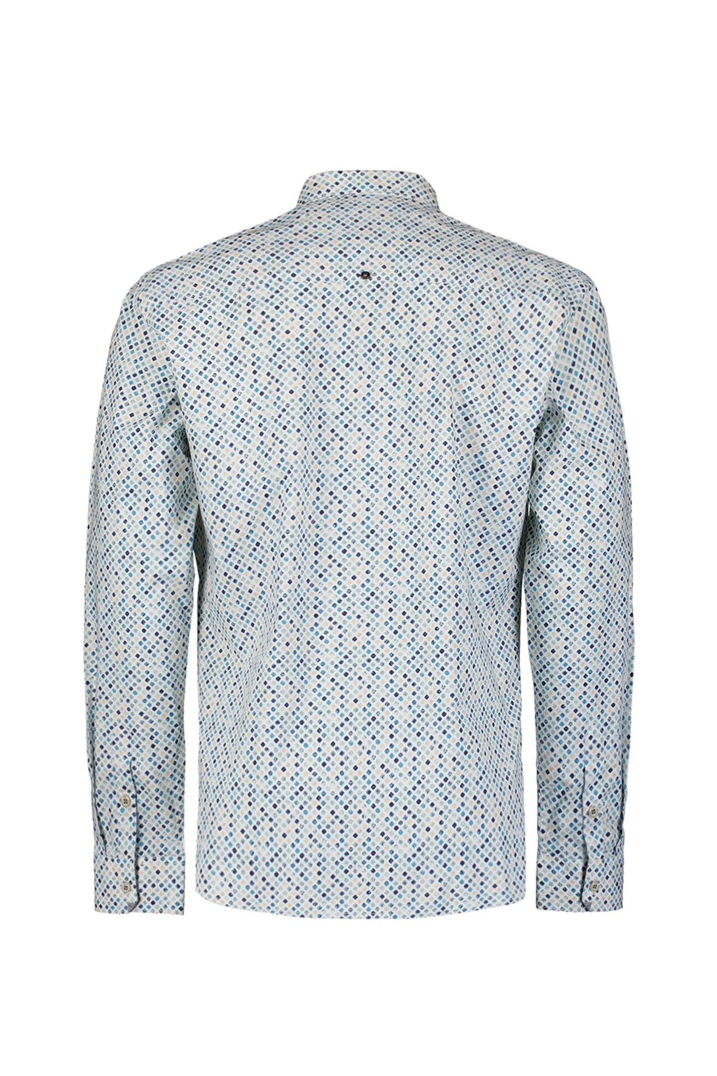 SHIRT STRETCH ALLOVER PRINTED SEABLUE 5