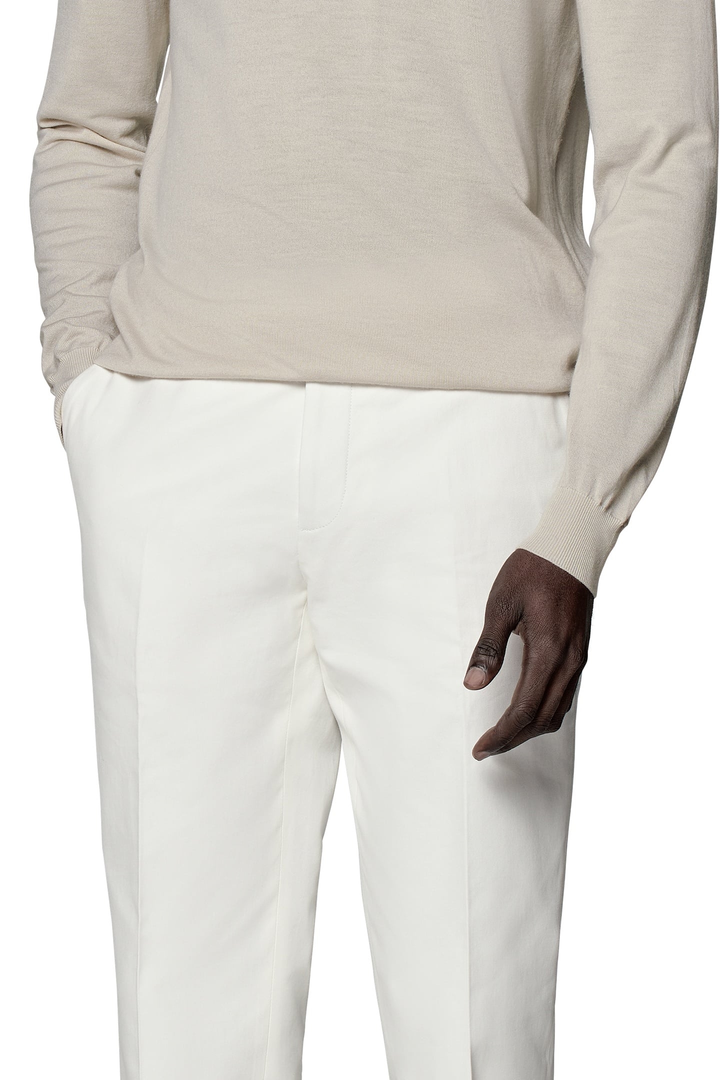 LS CREW MERINO SAND SAND 8