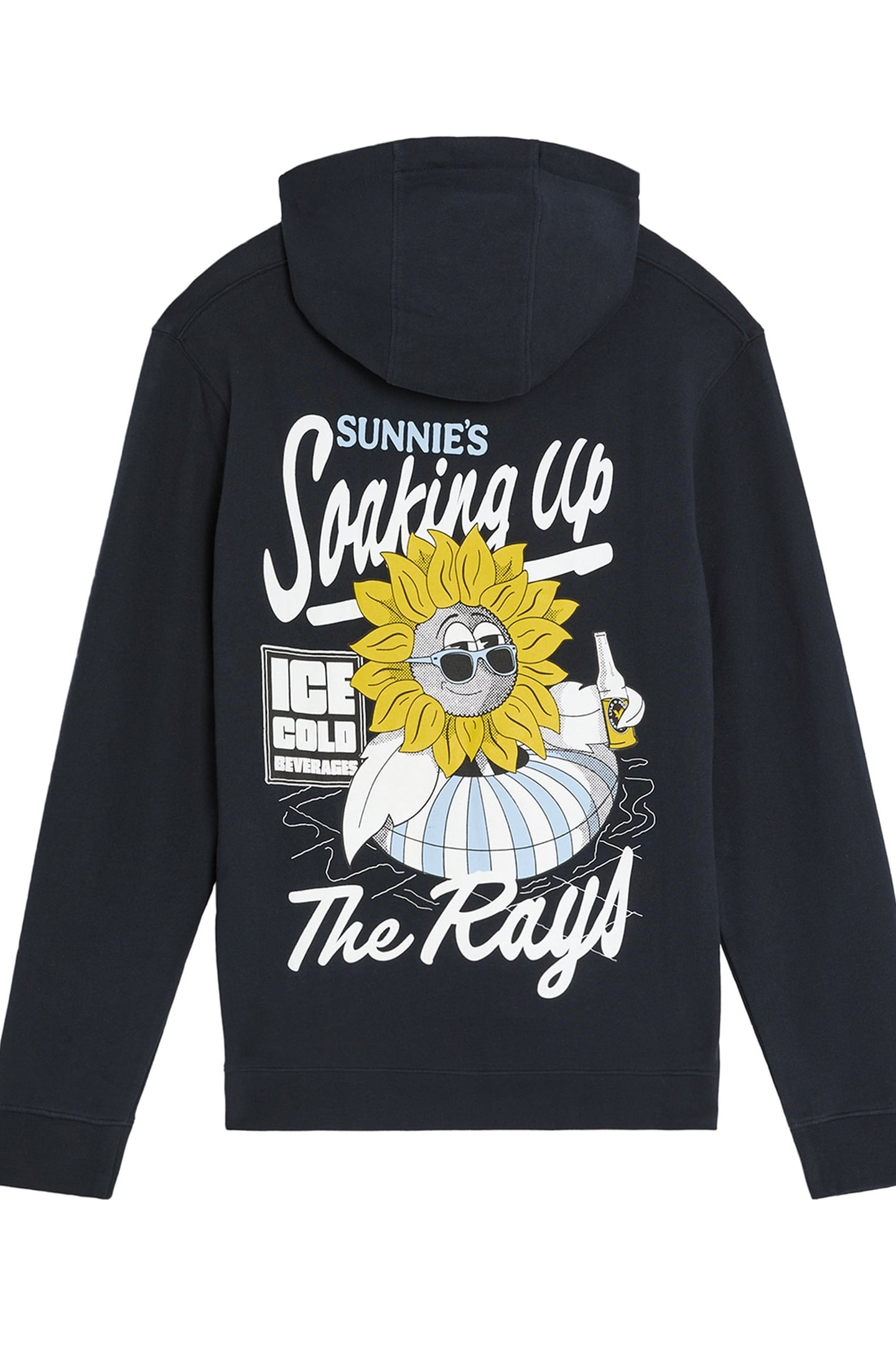 SUNNIES POOL BAR GRAPHIC PULLOVER HOODIE DARK NAVY 5