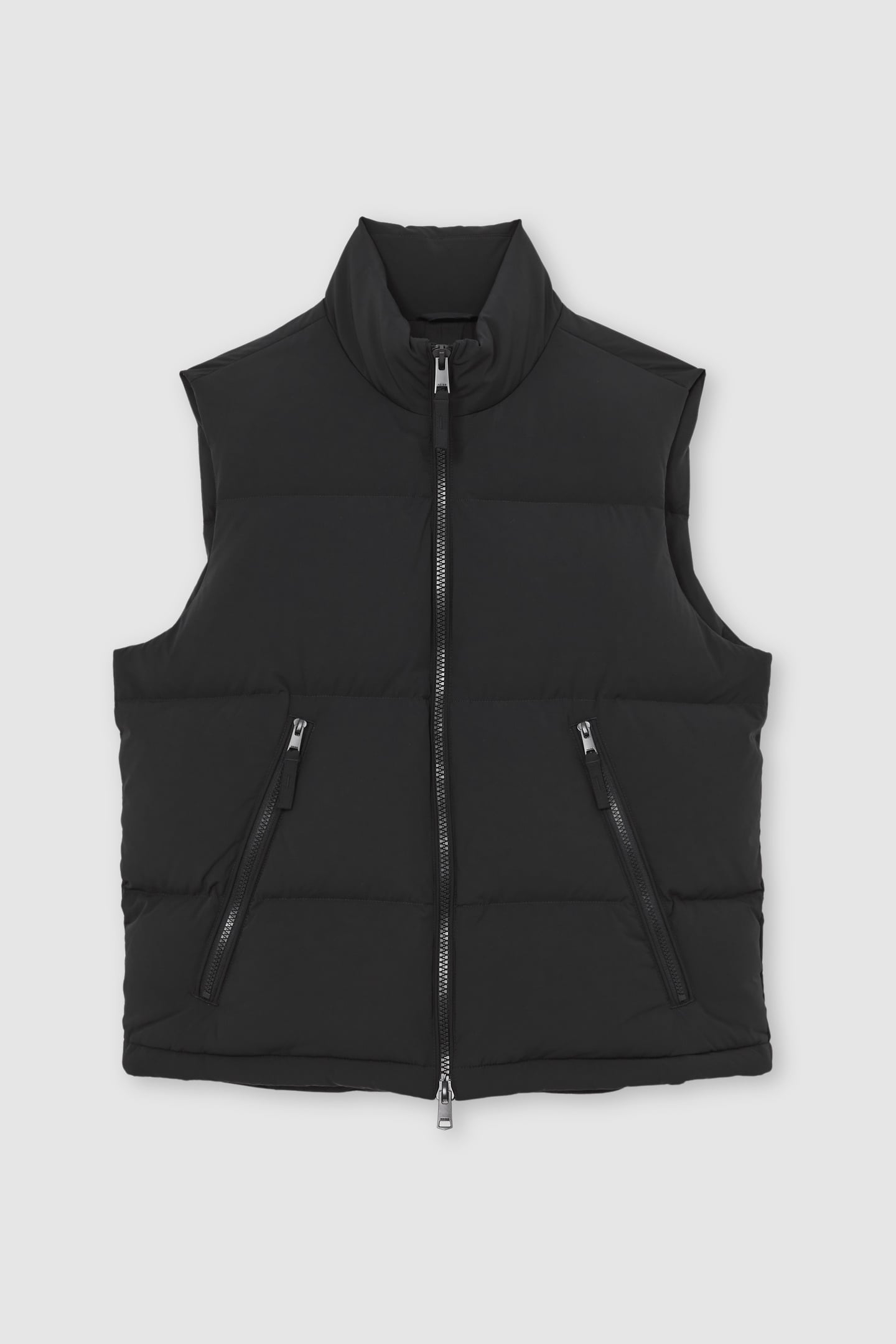 QUILTED ZIP THROUGH PUFFER GILET NAVY 7