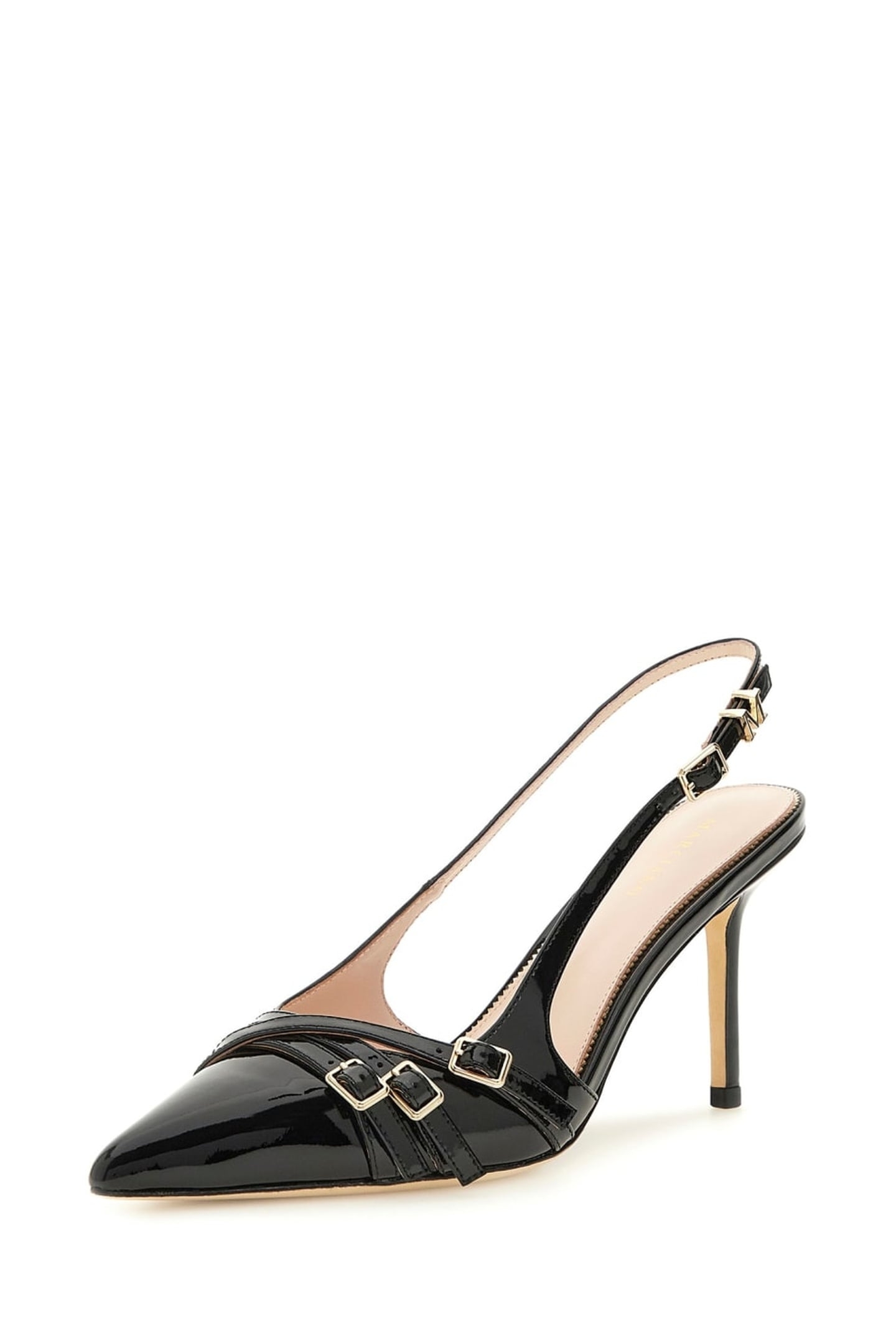 MARCIANO BY GUESS SLING BACK BUCKLE JET BLACK 6