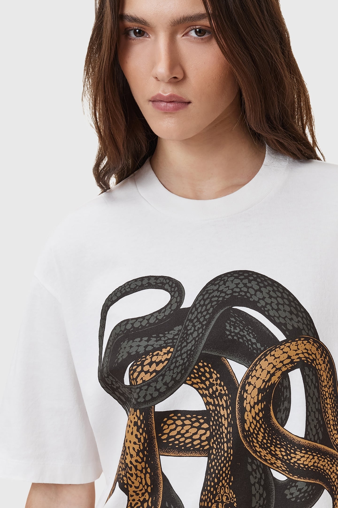 RETICULATE TEE DRESS CHALK WHITE 7
