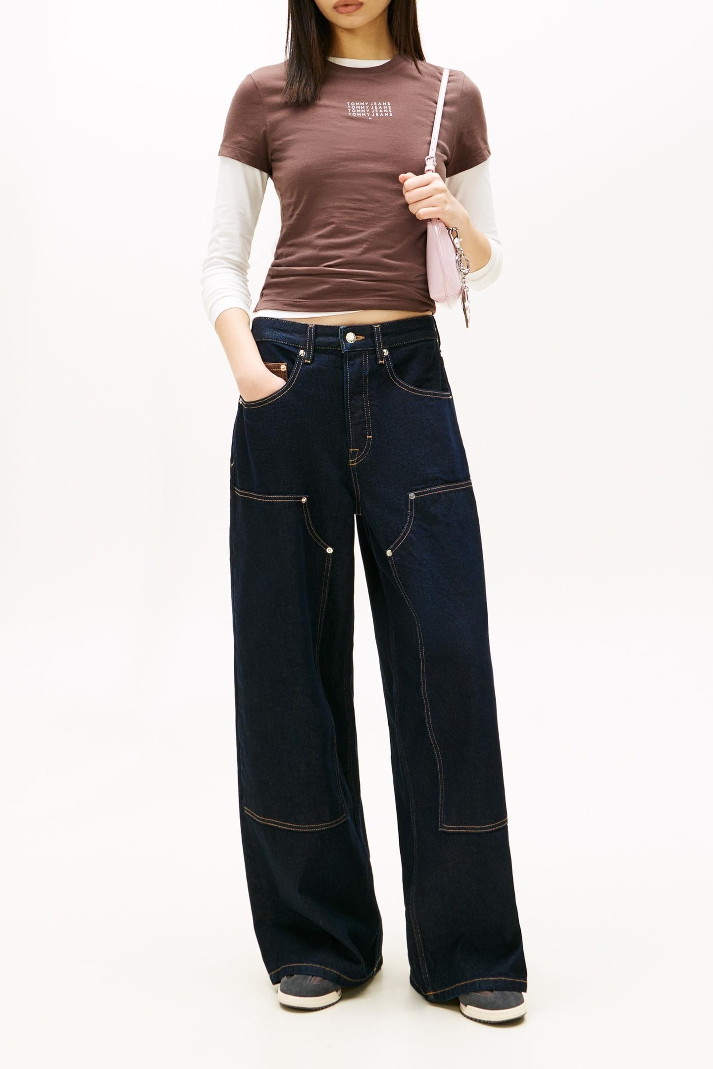 SLIM MULTI LINEAR TEE BLACK WALNUT 4