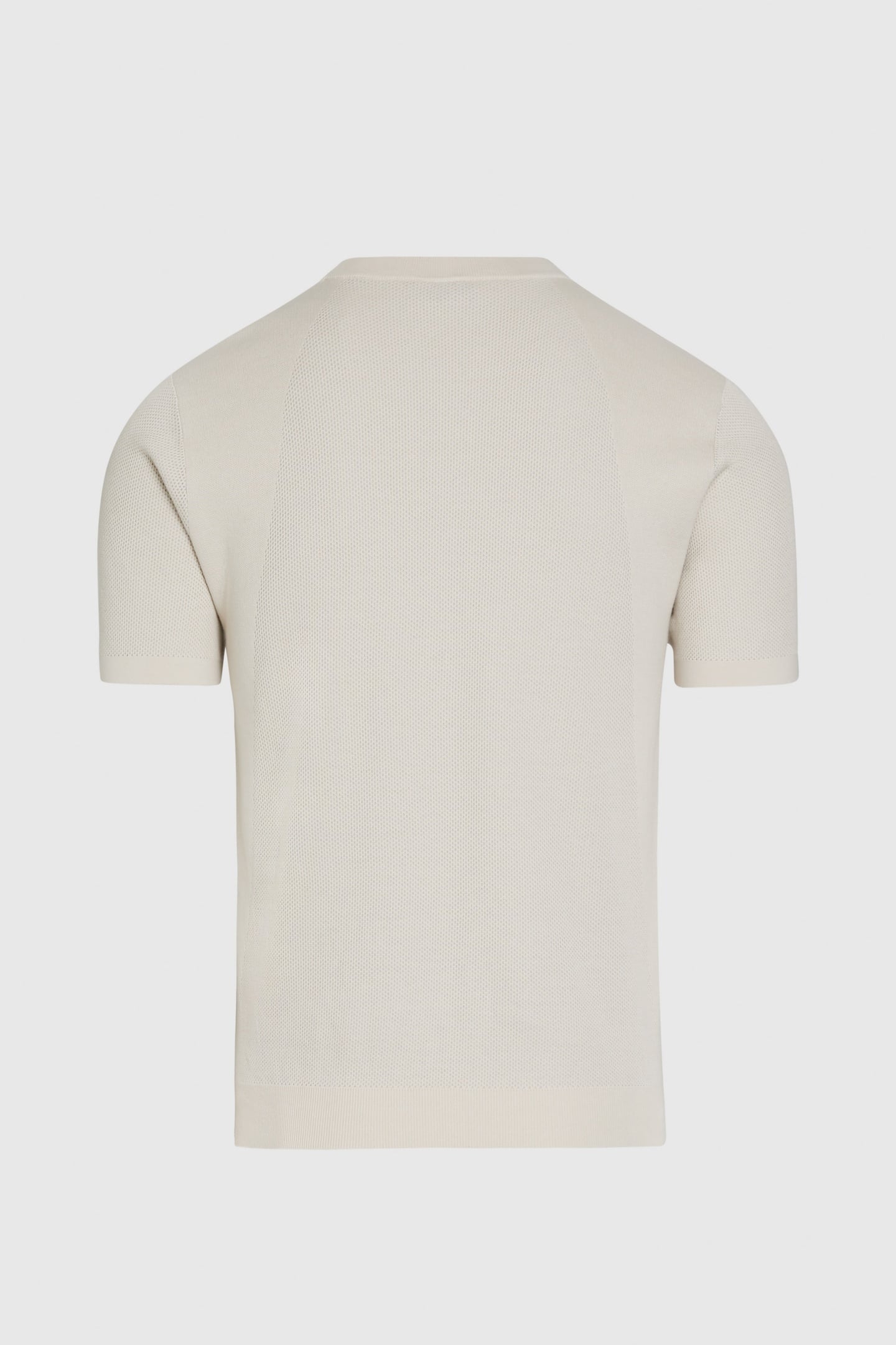 FAWEN V1.Y9.01 FLAT-KNIT-SHIRT STONE/CLOUD GREY 4