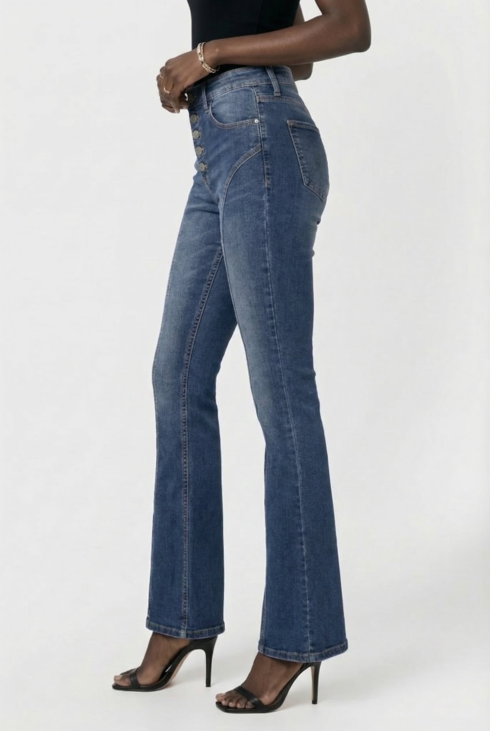 SUNRISE SEAM JEANS DARK BLUE STONE 3