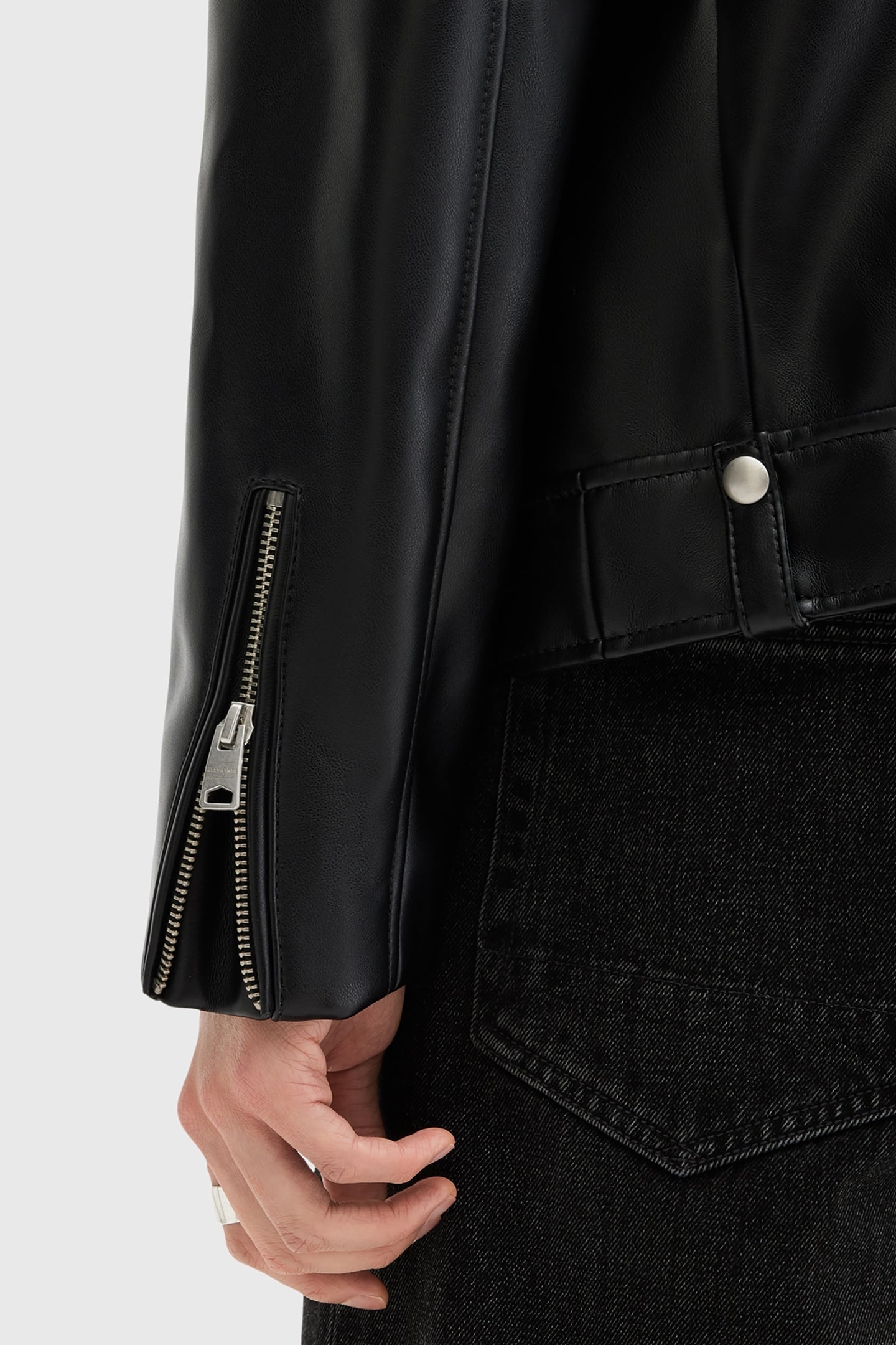 MILO FAUX BIKER BLACK 6