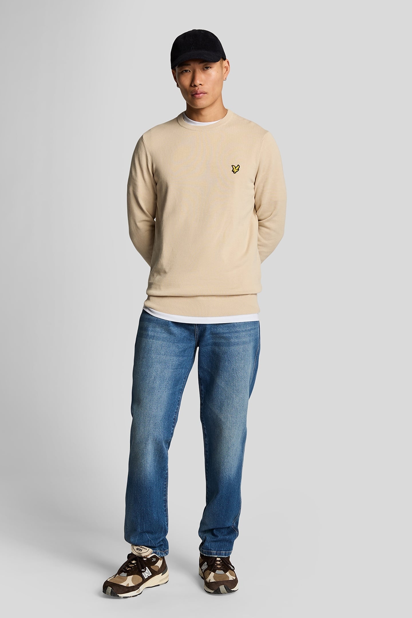 TAPERED DENIM STONE WASH BLUE 1