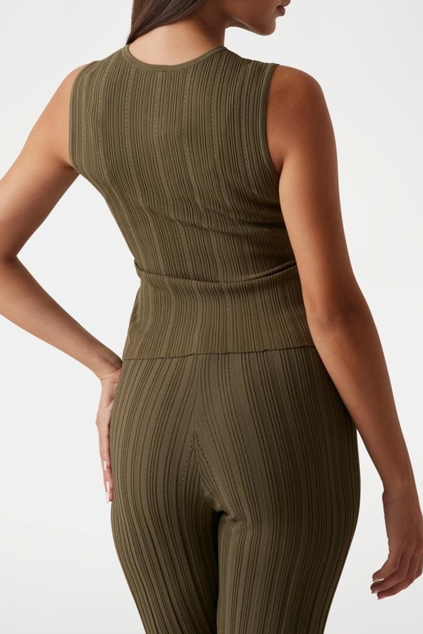 MARCIANO BY GUESS GIADA SLV SWEATER TOP ARMY OLIVE 3