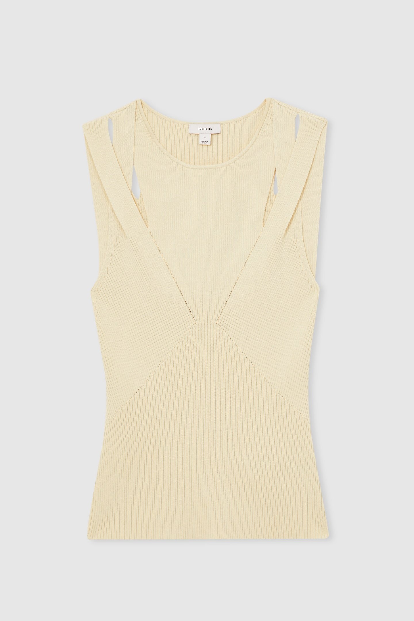 CUT OUT VEST CREAM 4