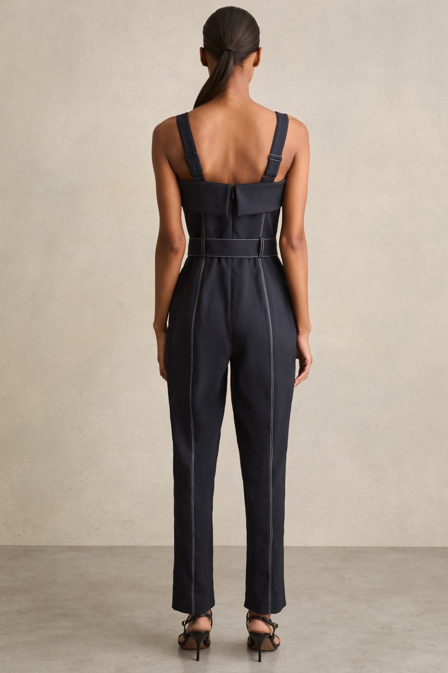 STRUCTURED JUMPSUIT NAVY 2